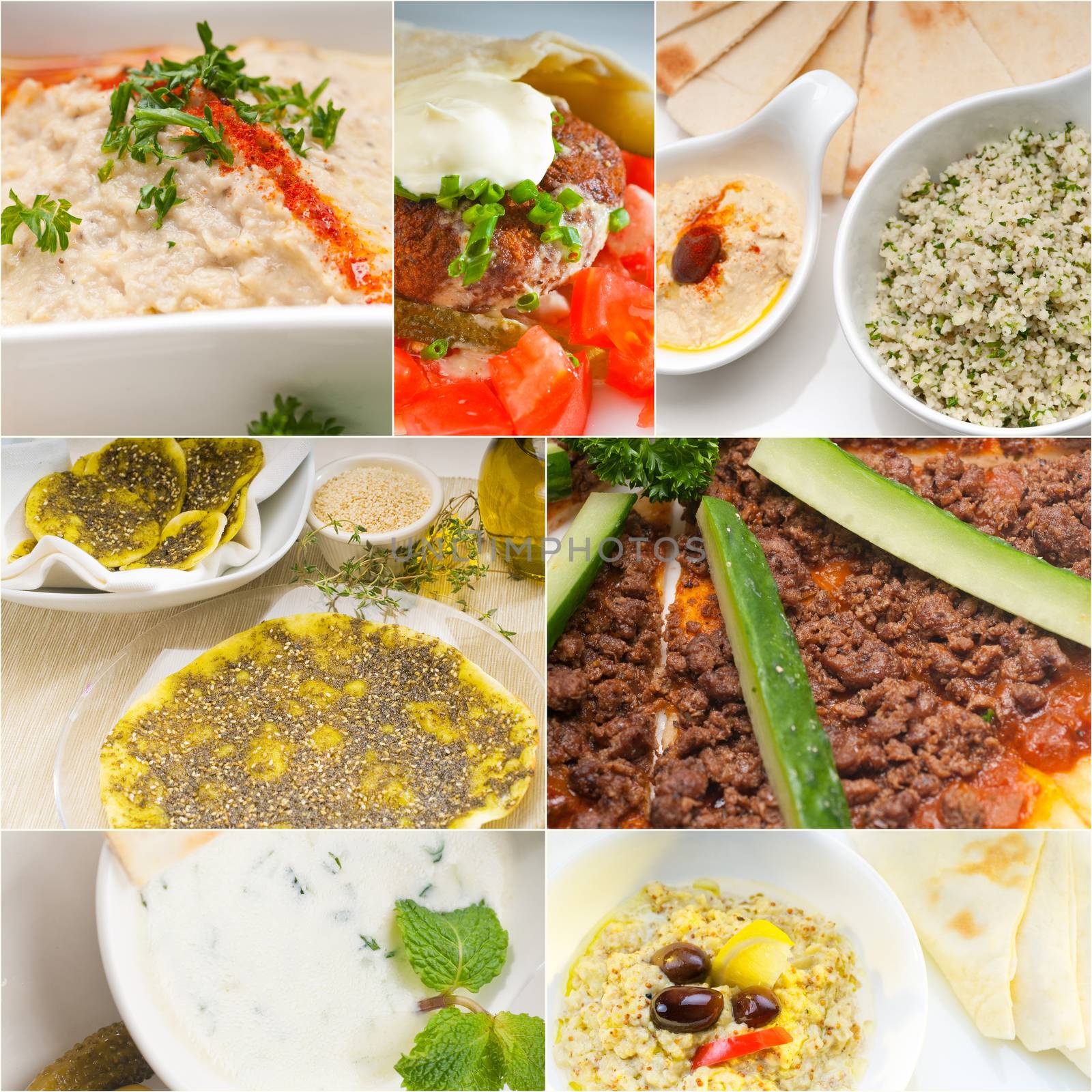 Arab middle eastern food collage  by keko64