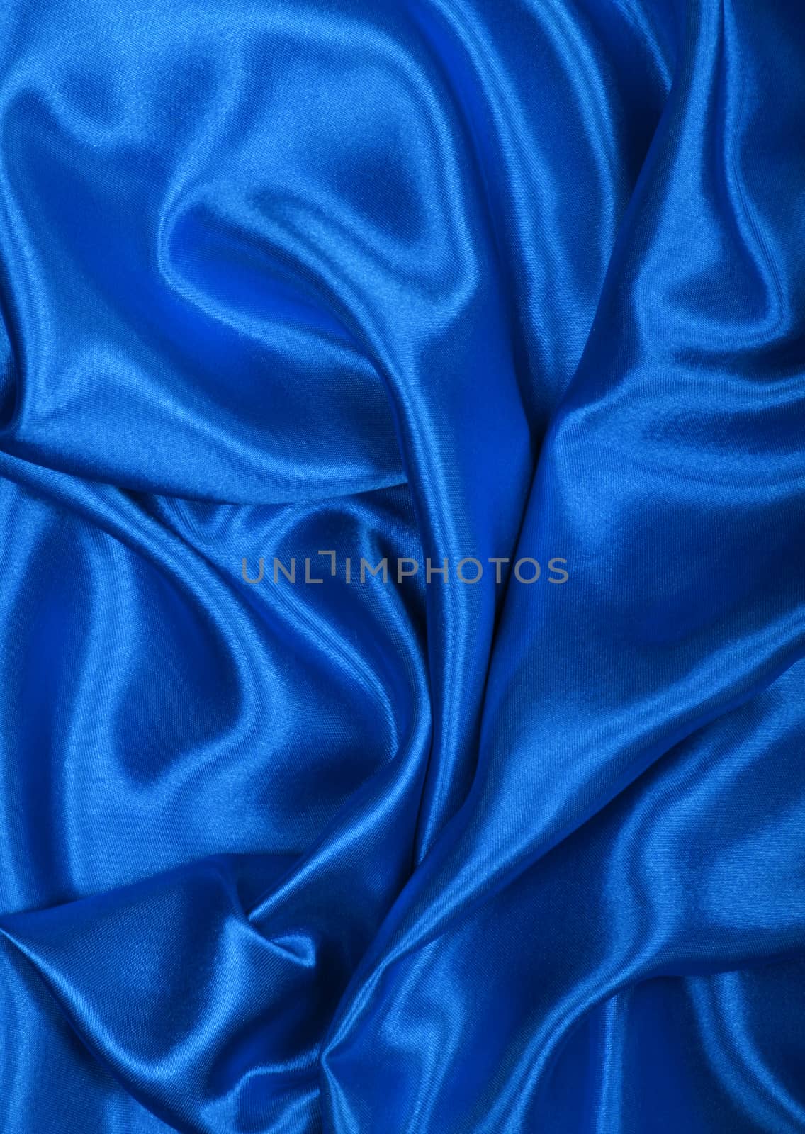 Smooth elegant blue silk as background  by oxanatravel