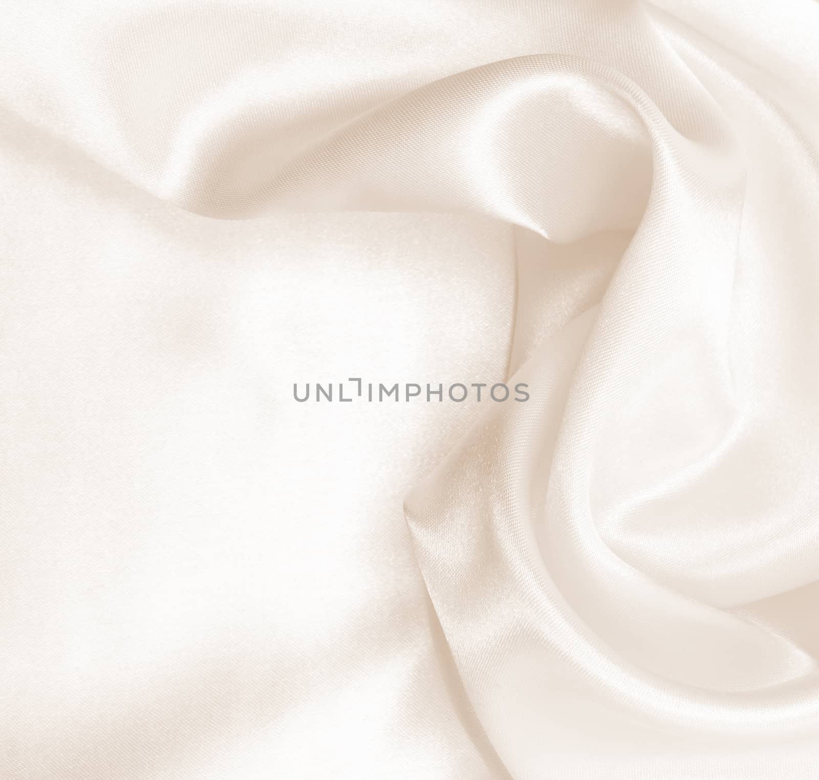 Smooth elegant golden silk or satin can use as wedding background. In Sepia toned. Retro style