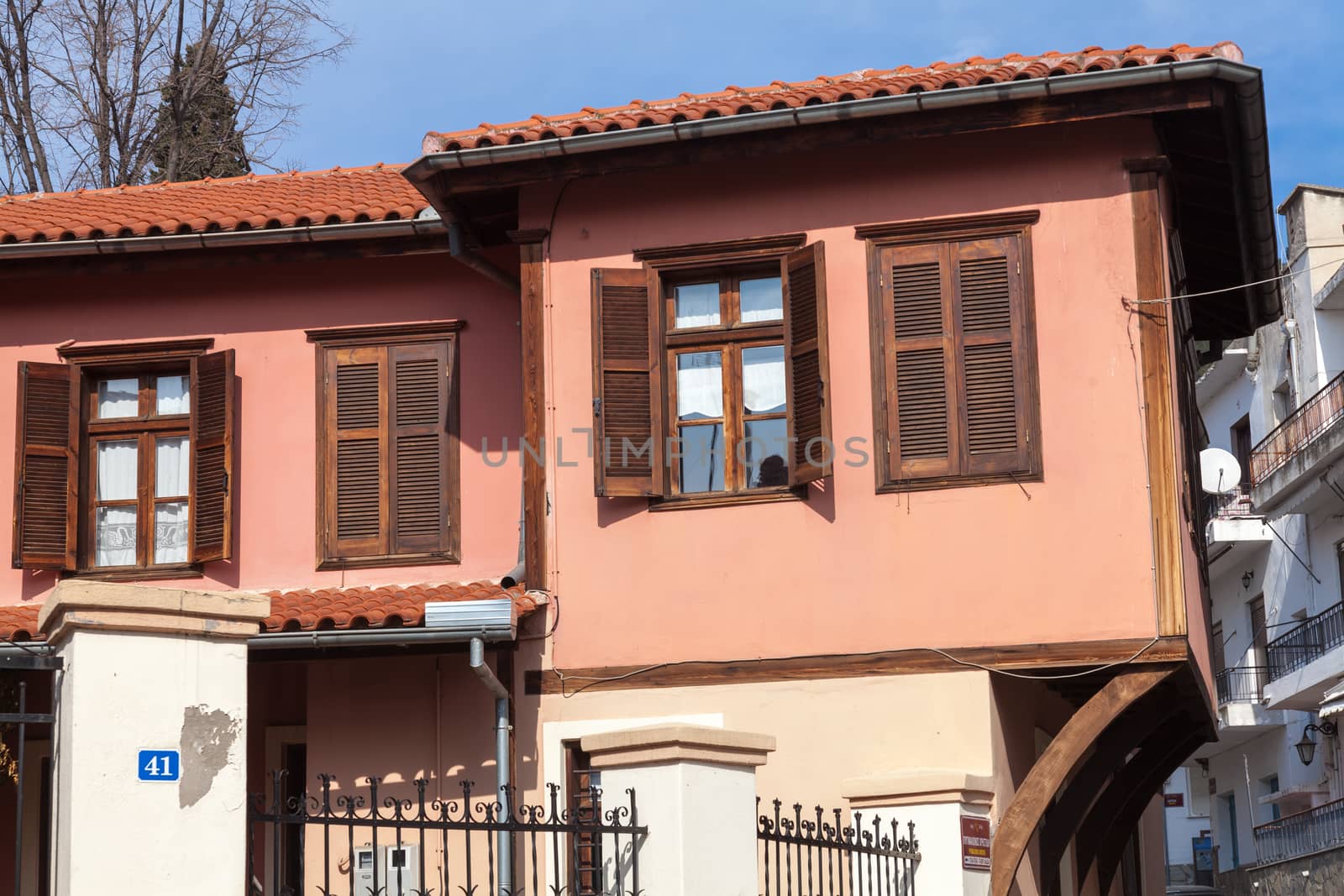 Old traditional house, neoclassical in old village of Xanthi, Greece