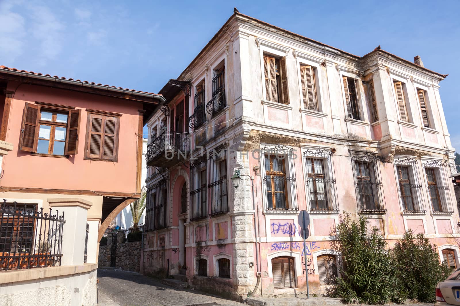 Old house, neoclassical in old village of Xanthi, Greece