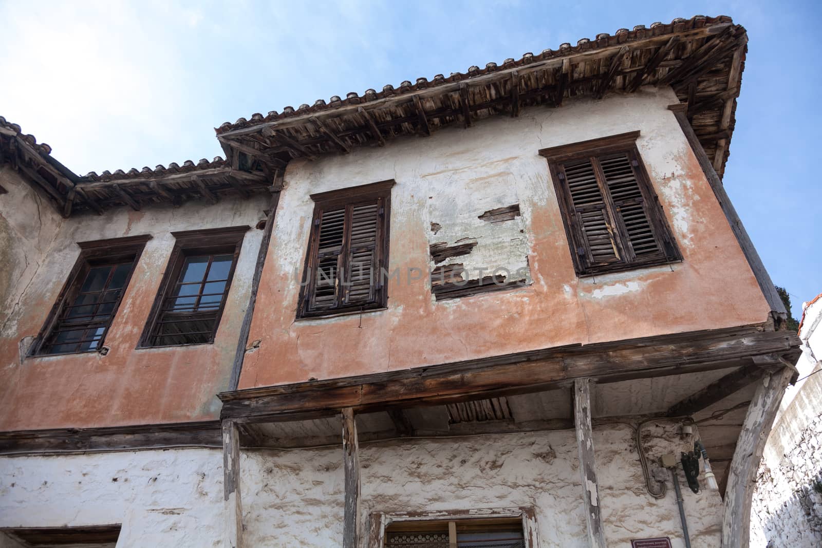 Old traditional house, neoclassical in old village of Xanthi, Greece