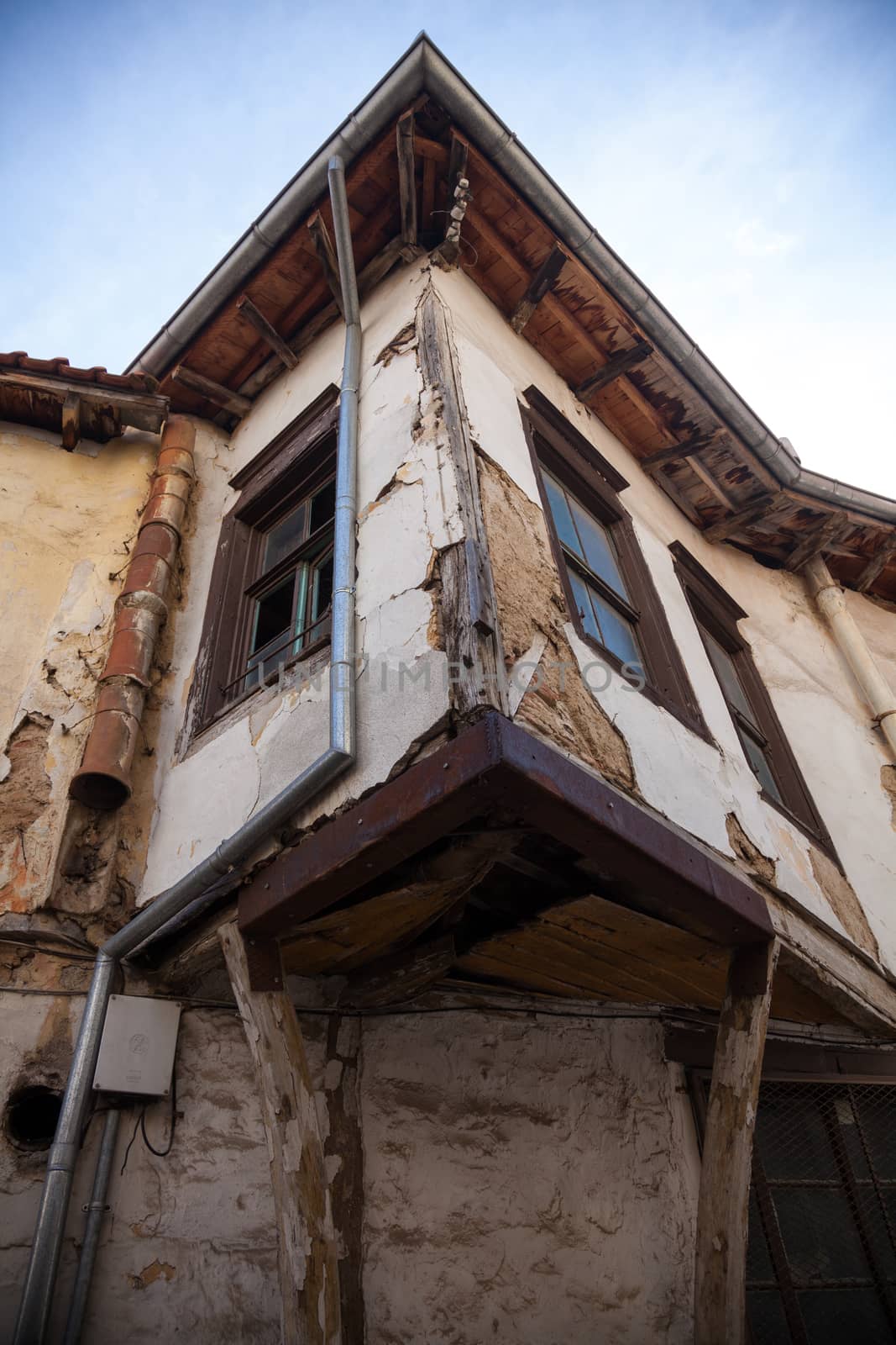 Old traditional house, neoclassical in old village of Xanthi, Greece