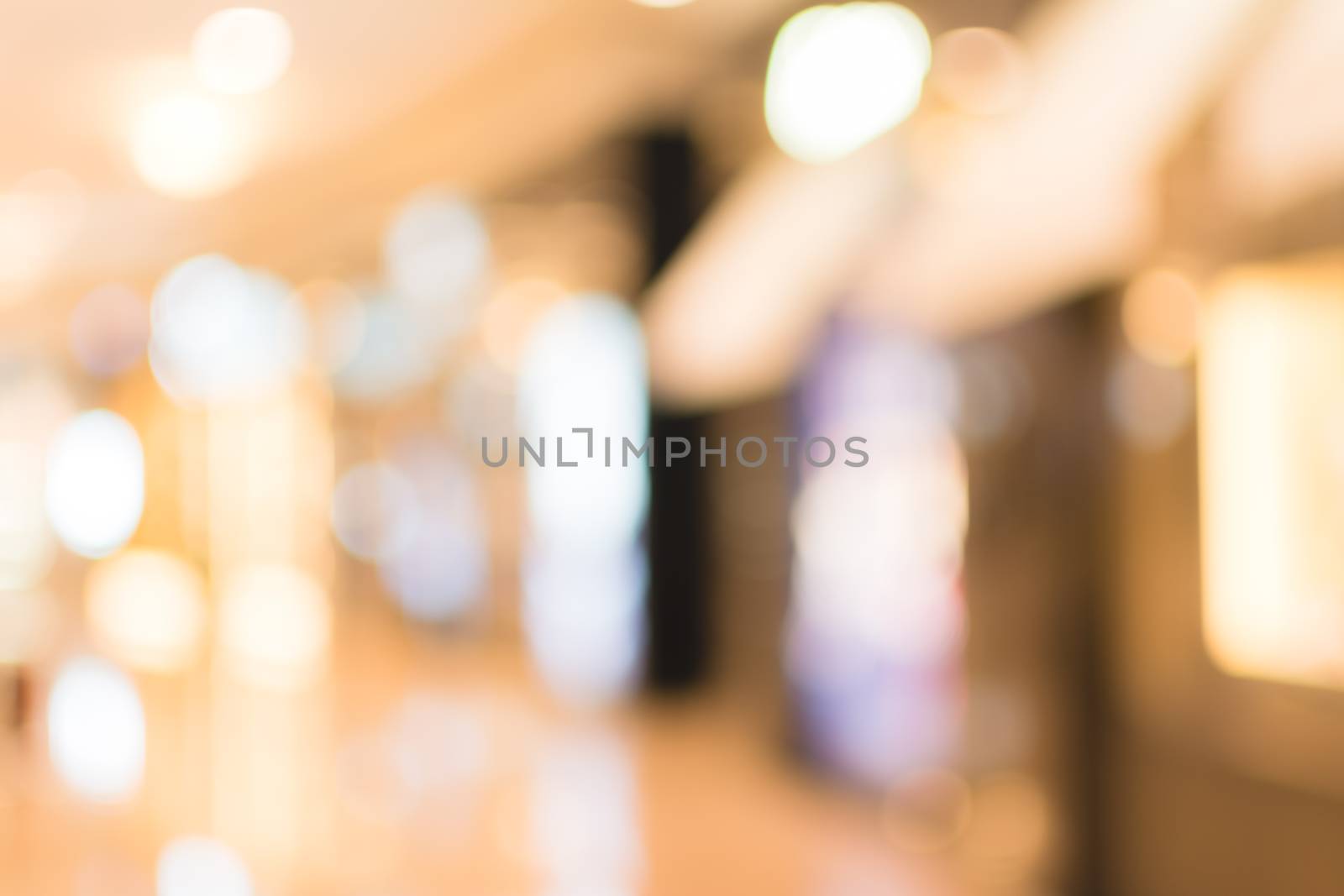 Abstract background of shopping mall, shallow depth of focus.