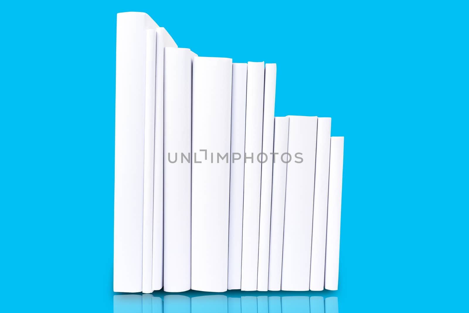 Stack of White Cover Book by thampapon