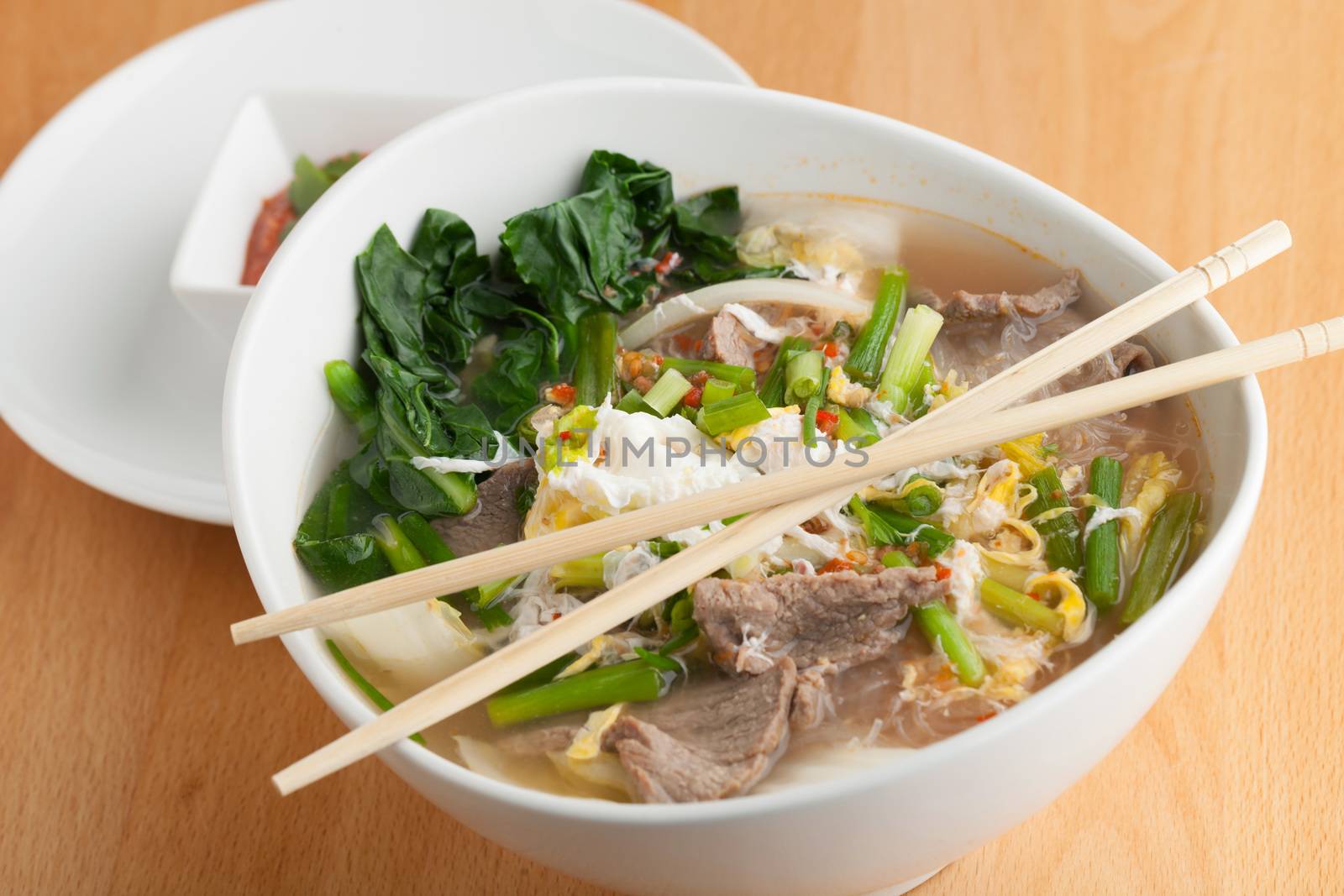 Pho Style Soup with Beef by graficallyminded