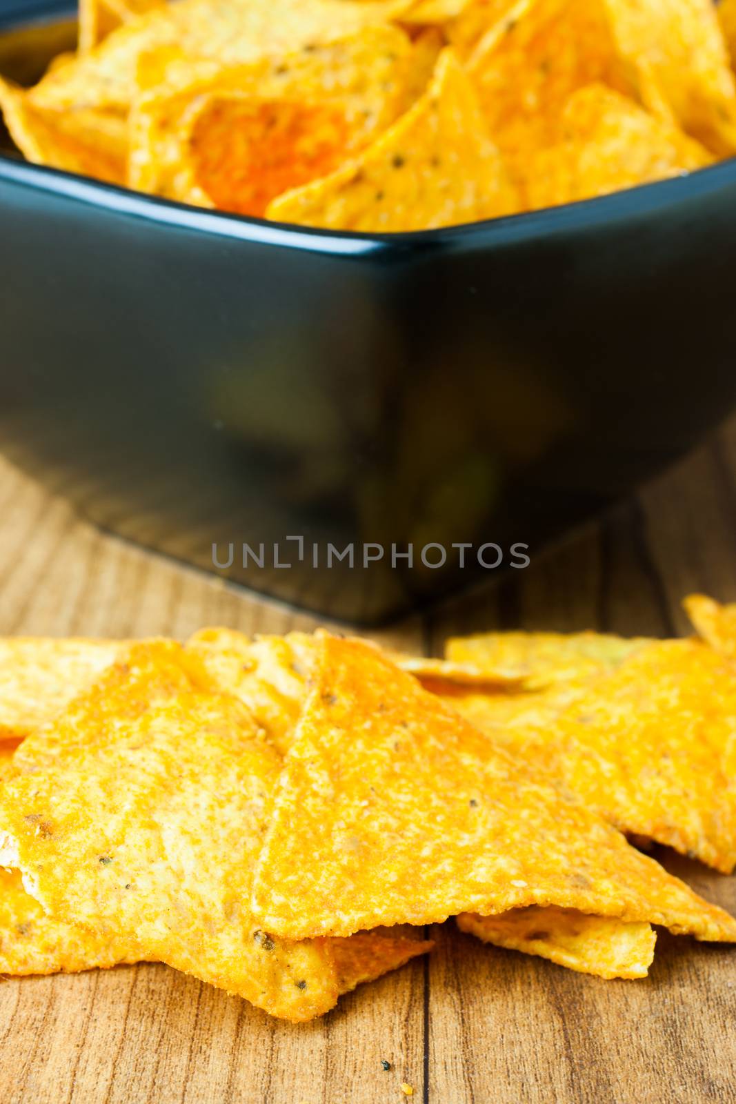 Nacho Cheese Tortilla Chips by SouthernLightStudios