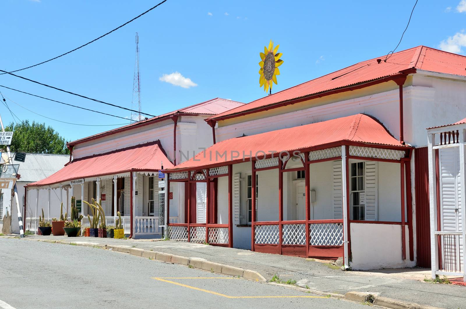 RICHMOND, SOUTH AFRICA - DECEMBER 1ST,2014: Historic houses used as guest houses in Richmond, Northern Cape Province of South Africa
