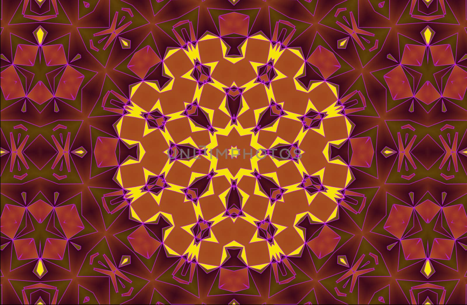 Aztec kaleidoscope abstract,decorative floral ornament