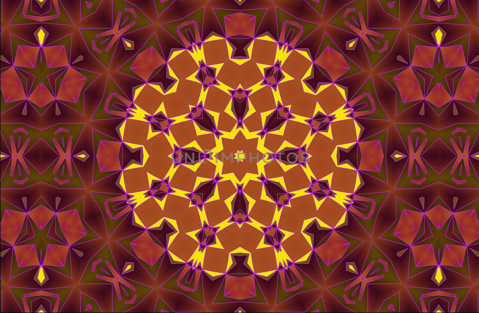 Aztec kaleidoscope abstract,decorative floral ornament