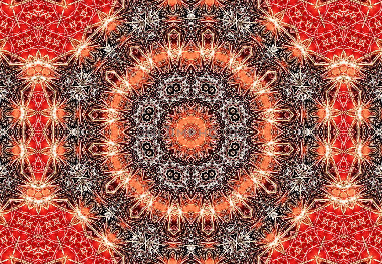 Aztec kaleidoscope abstract,decorative floral ornament