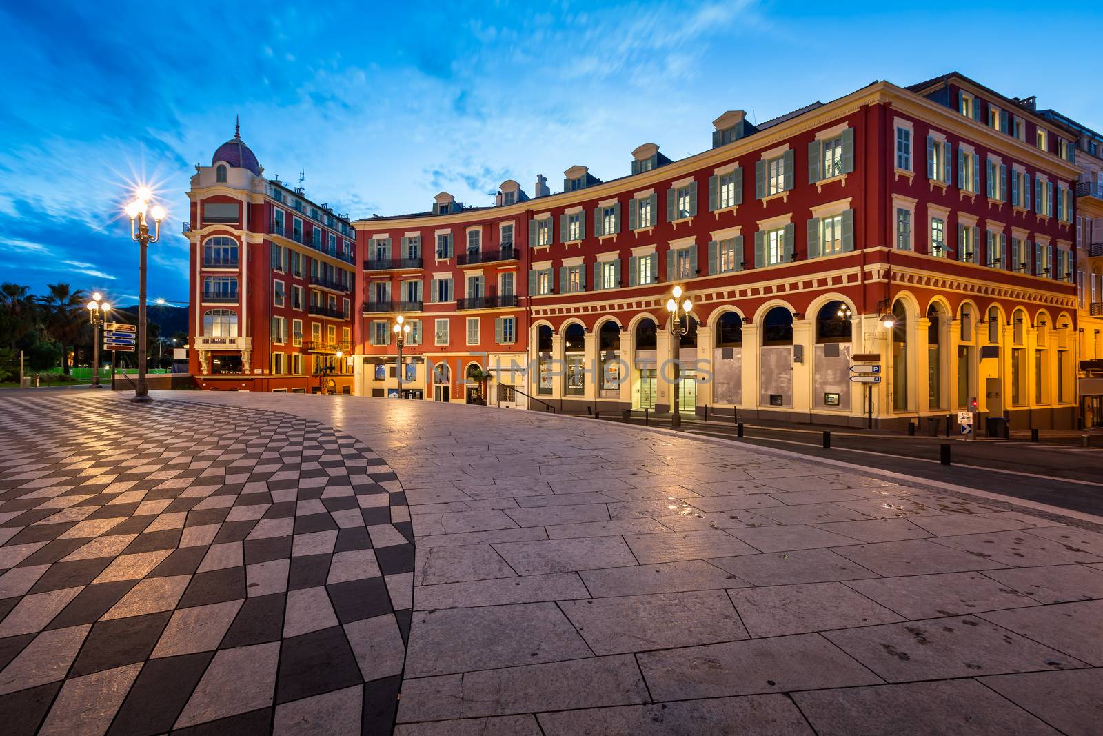 Place Massena in Nice at Dawn, France by anshar