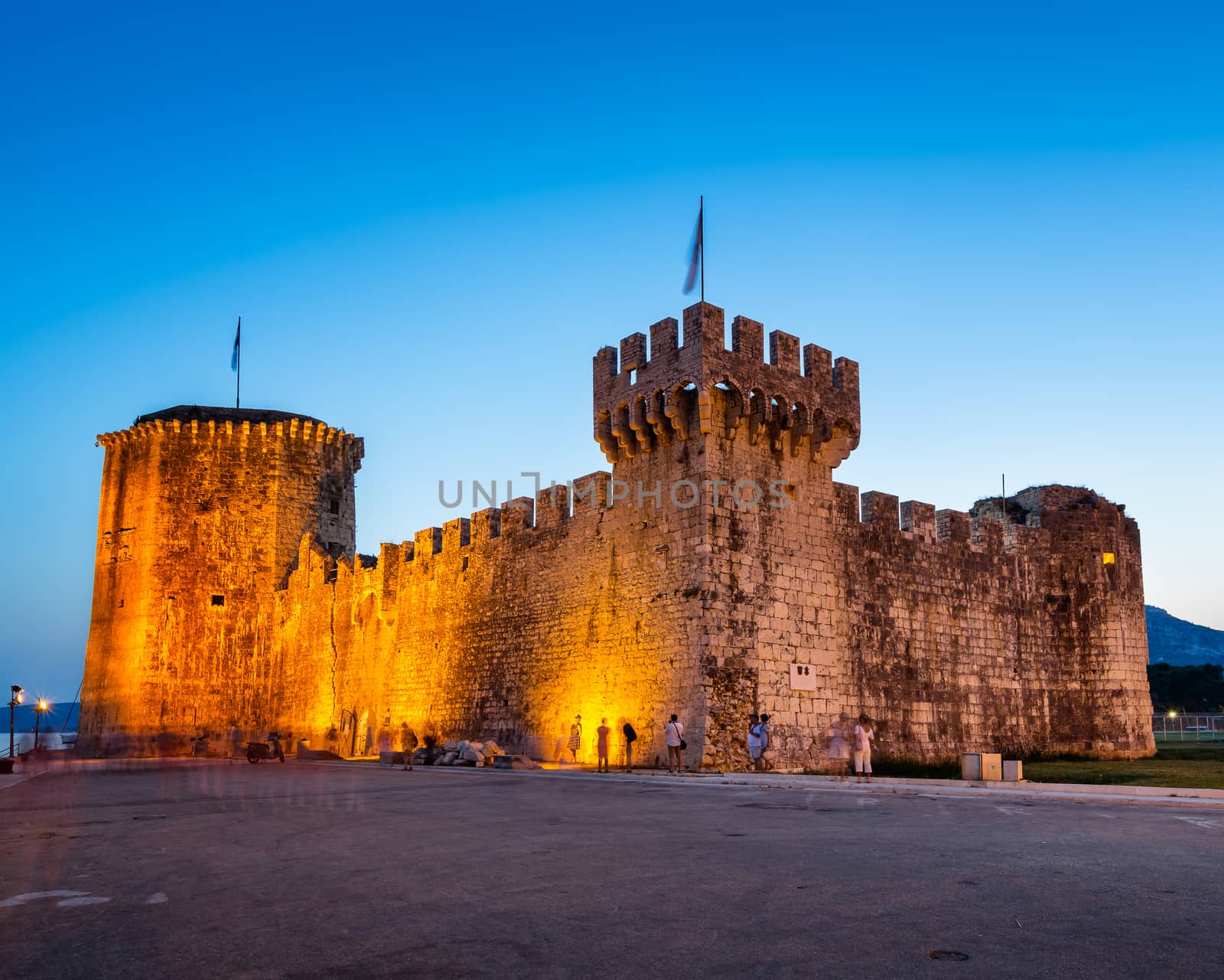 Kamerlengo Fortress in Trogir in the Evening, Dalmatia, Croatia