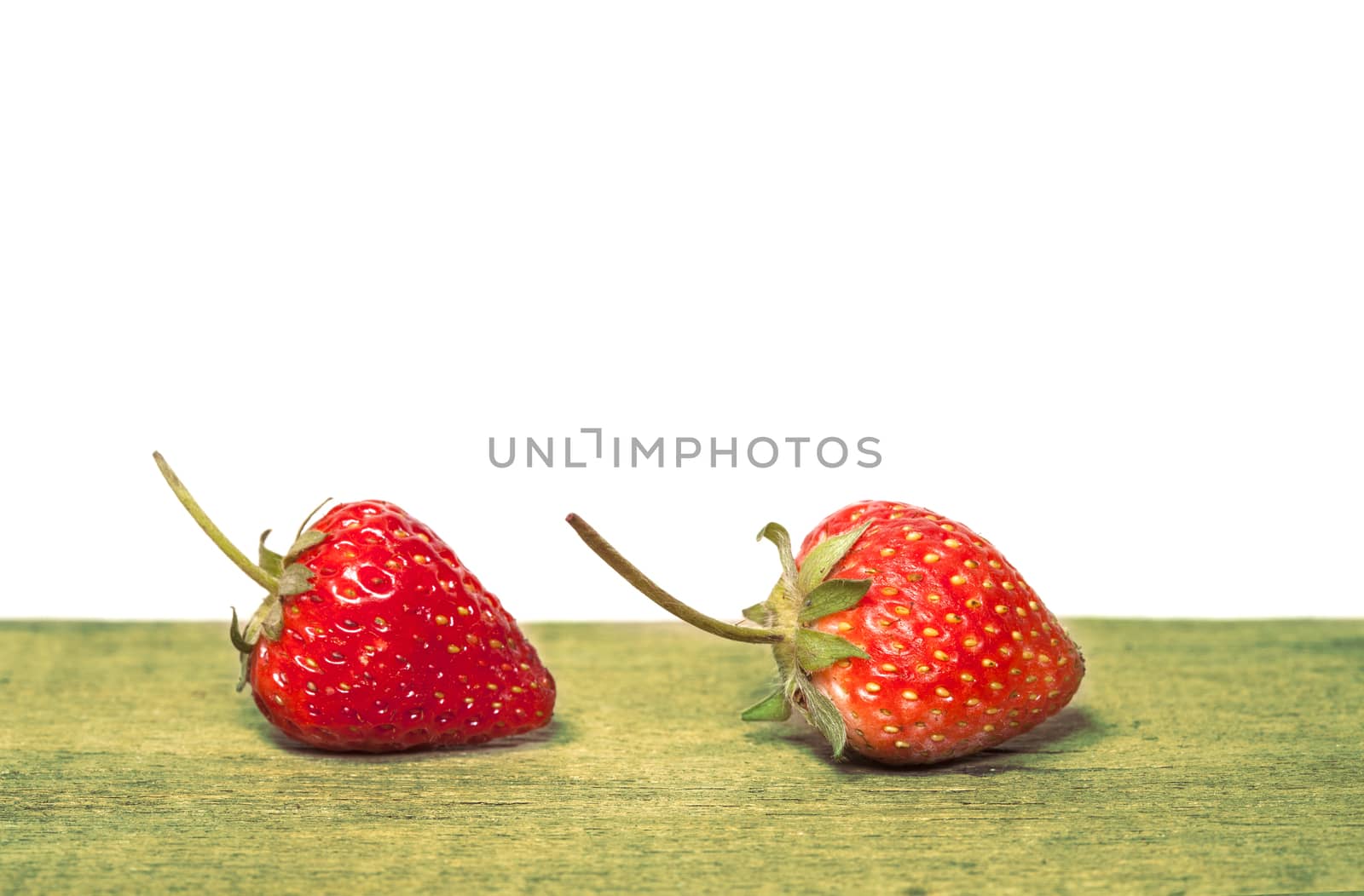strawberry on white background
