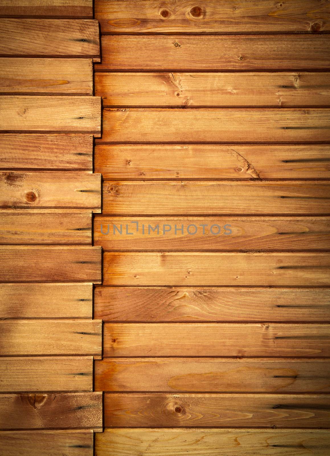 horizontal wooden paneling profile by Ahojdoma