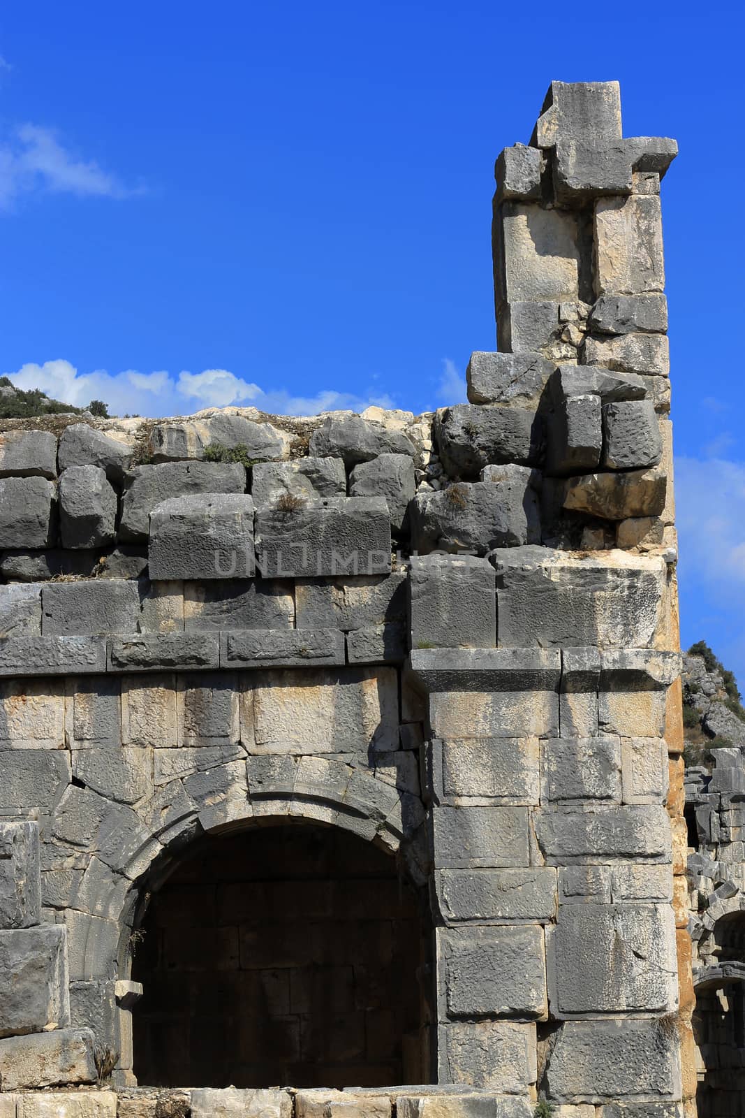 Ancient Dead Town In Myra Demre Turkey