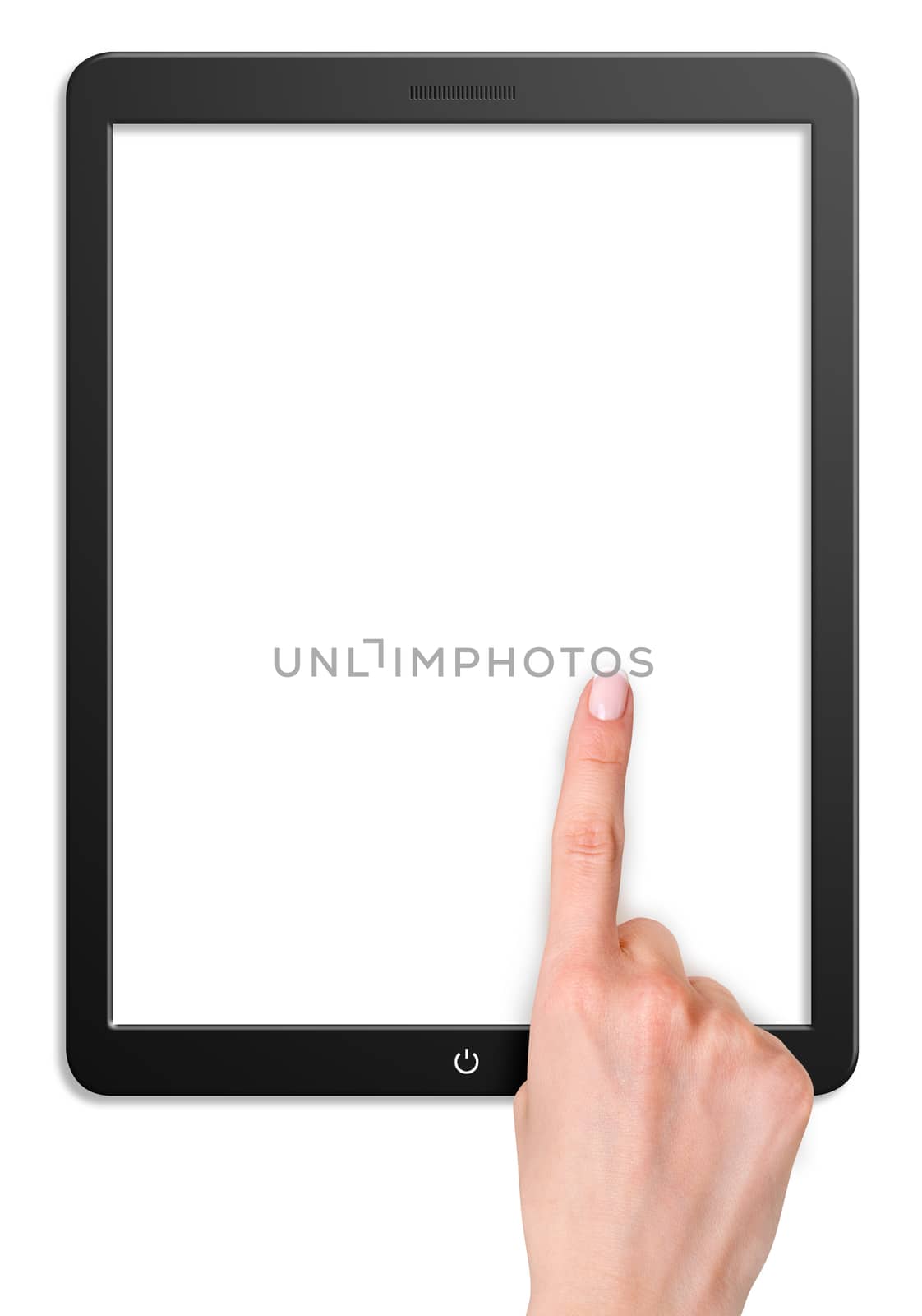 Modern computer tablet with blank screen  by alexkalina