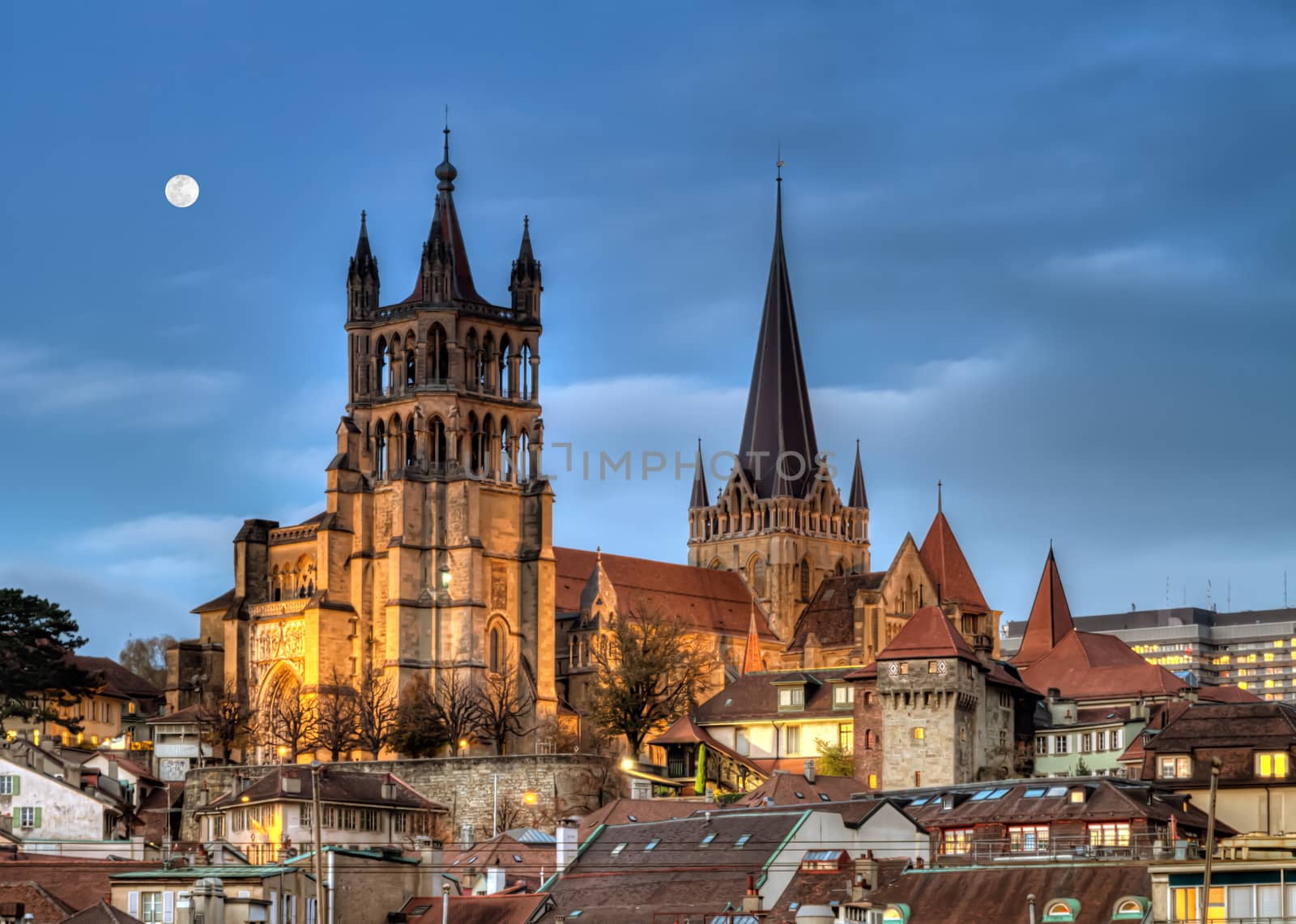 Cathedral Notre Dame of Lausanne, Switzerland, HDR by Elenaphotos21