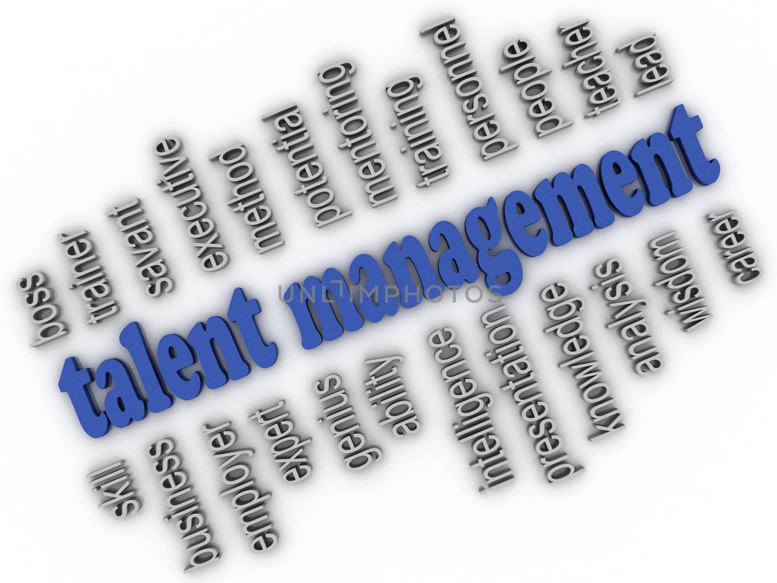 3d imagen Talent Management concept word cloud background by dacasdo