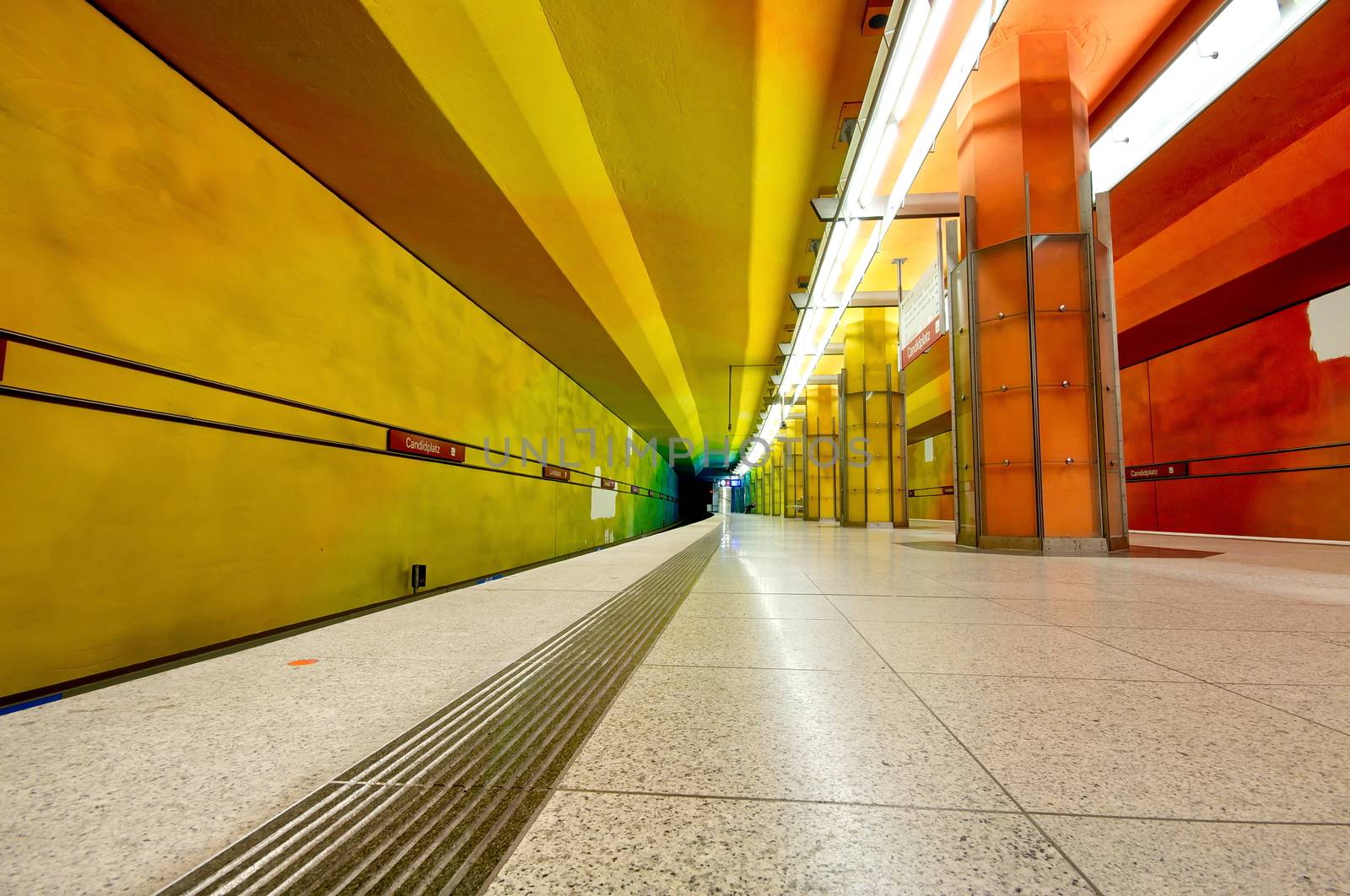 Candidplatz subway station in Munich, Germany