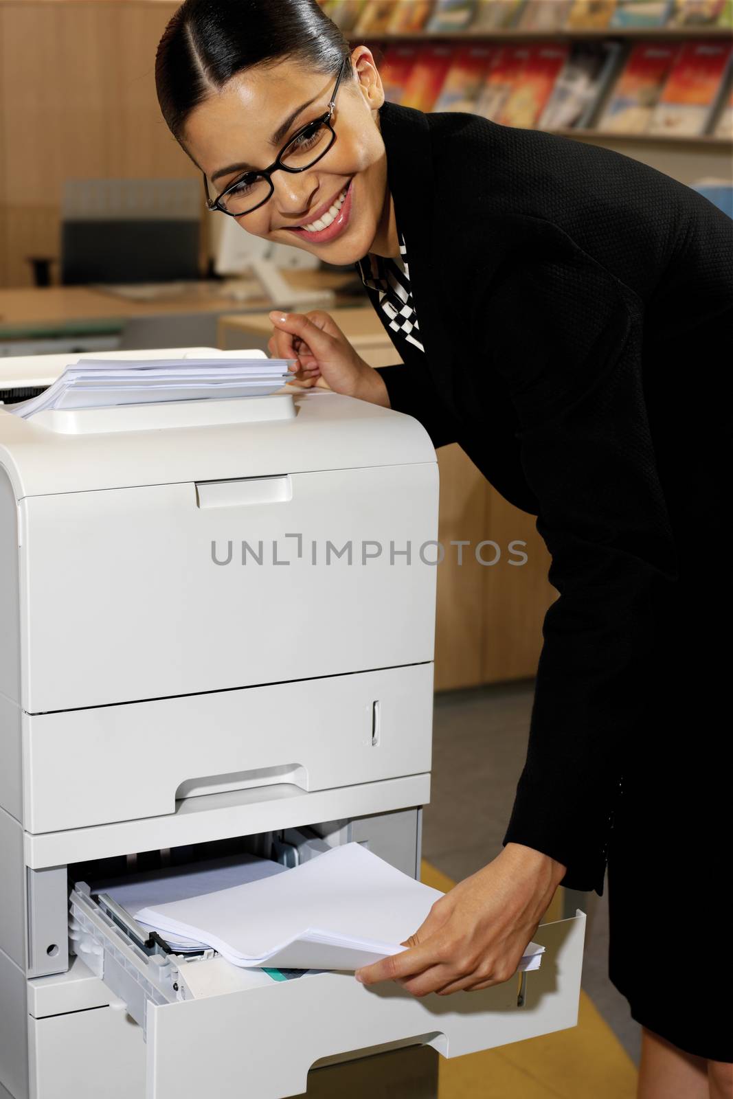 Pretty young businesswoman by toocan