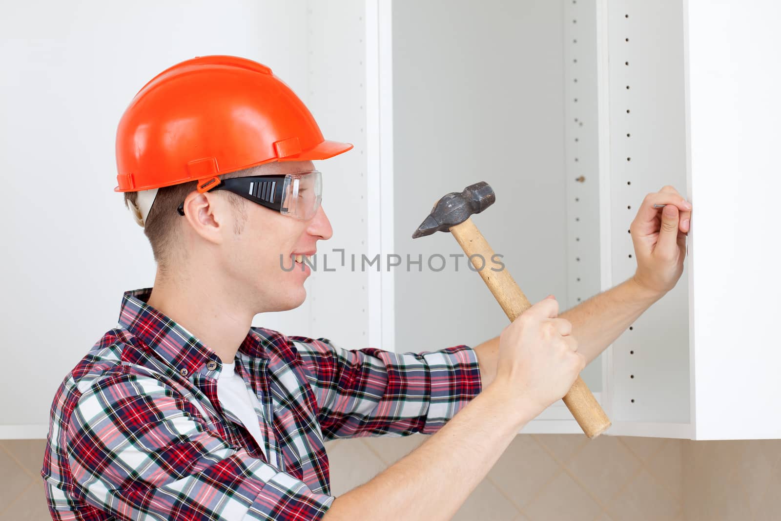 repairman with hammer by Astroid