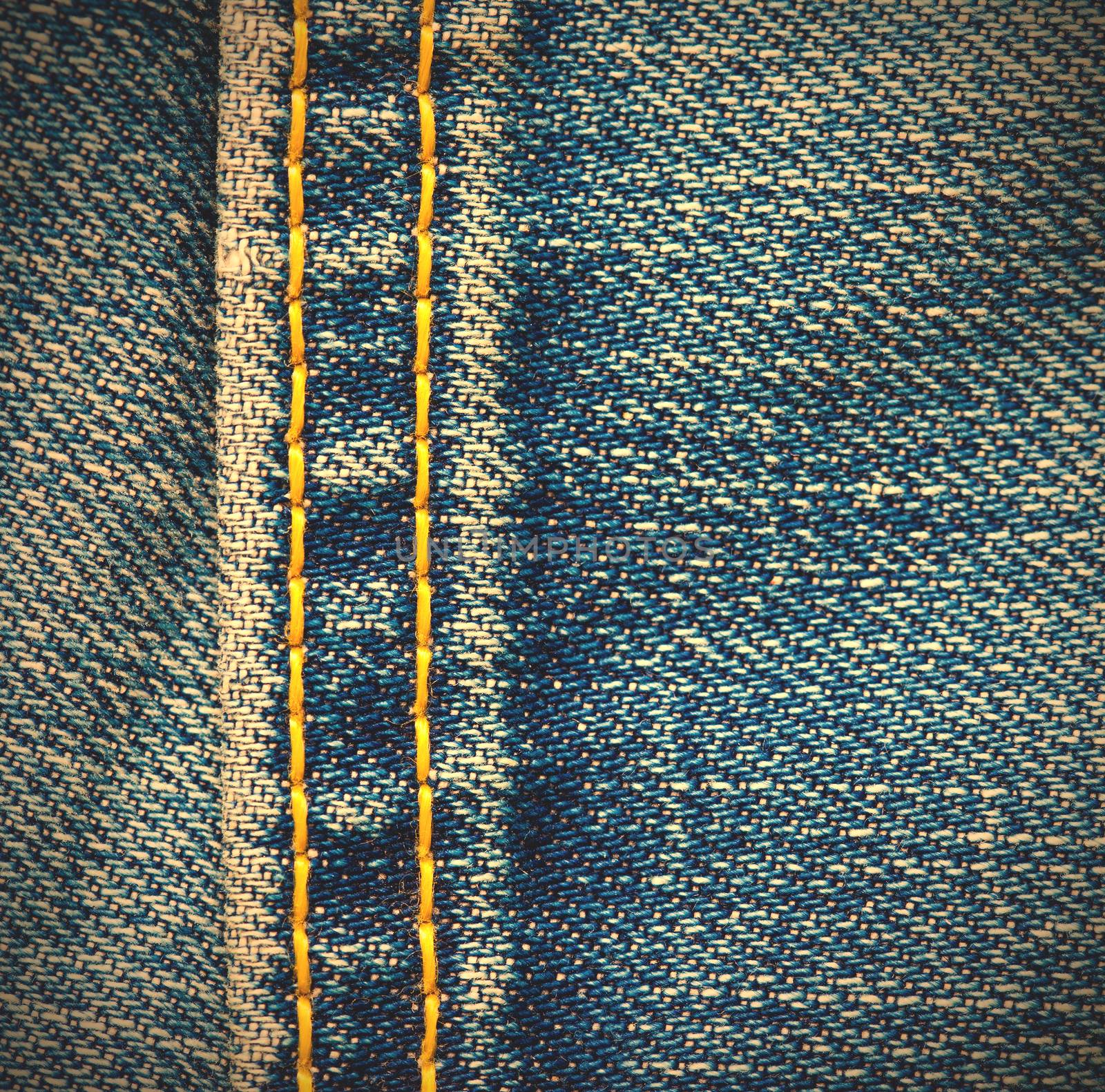 seam on the jeans, close-up. instagram image style