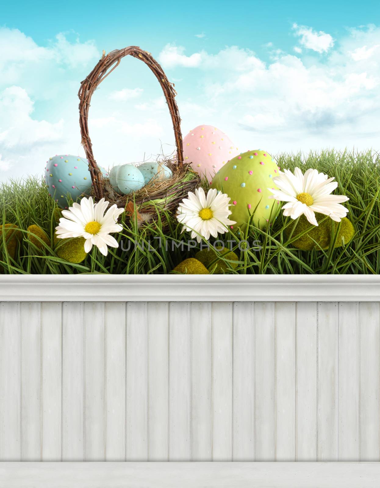 Happy Easter Spring background/backdrop