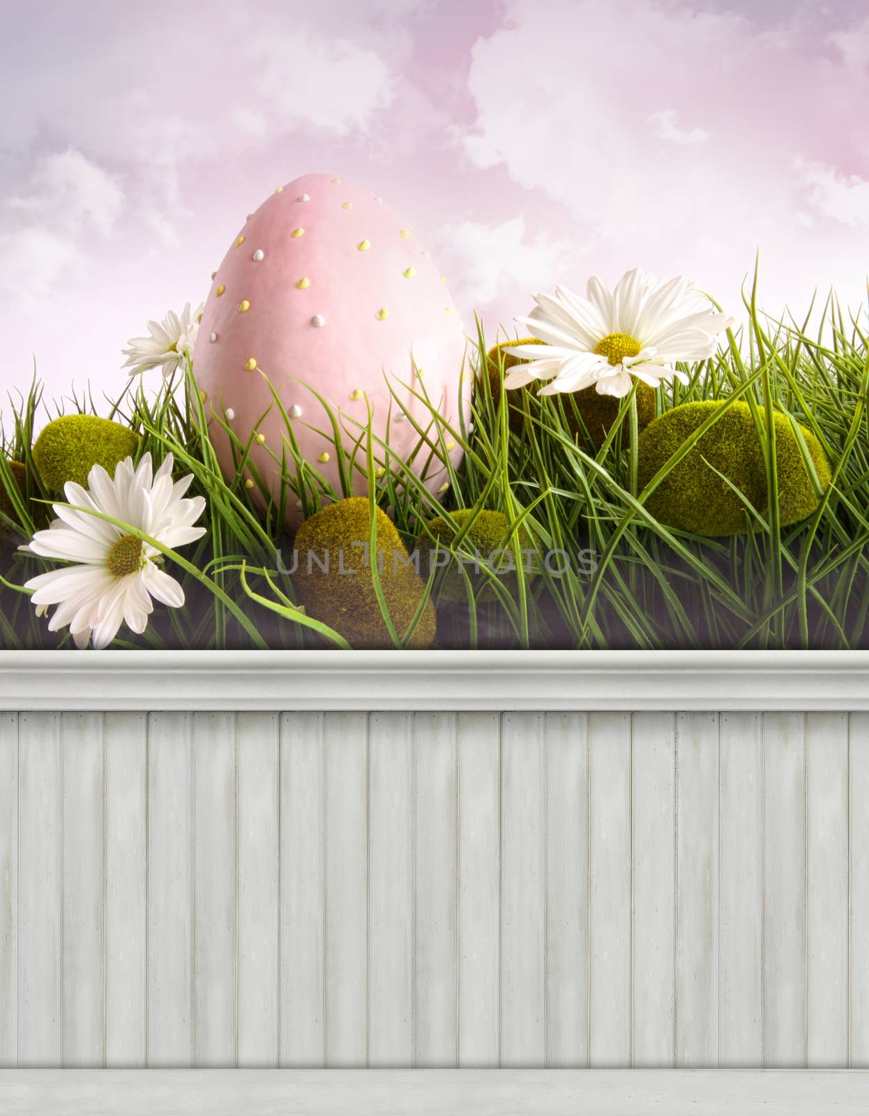 Happy Easter Spring background/backdrop by Sandralise