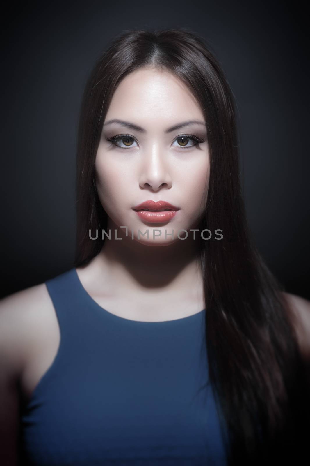 A portrait of a beautiful young asian woman