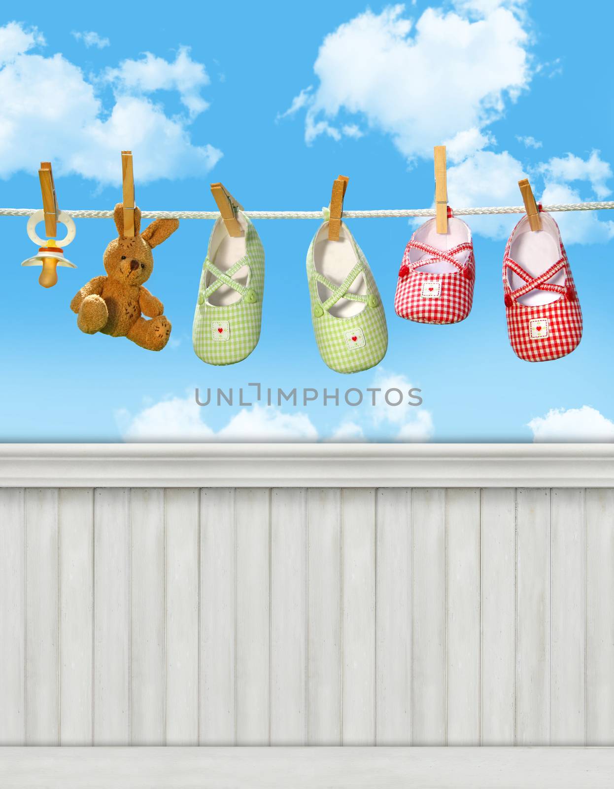 Summer wall background/backdrop by Sandralise