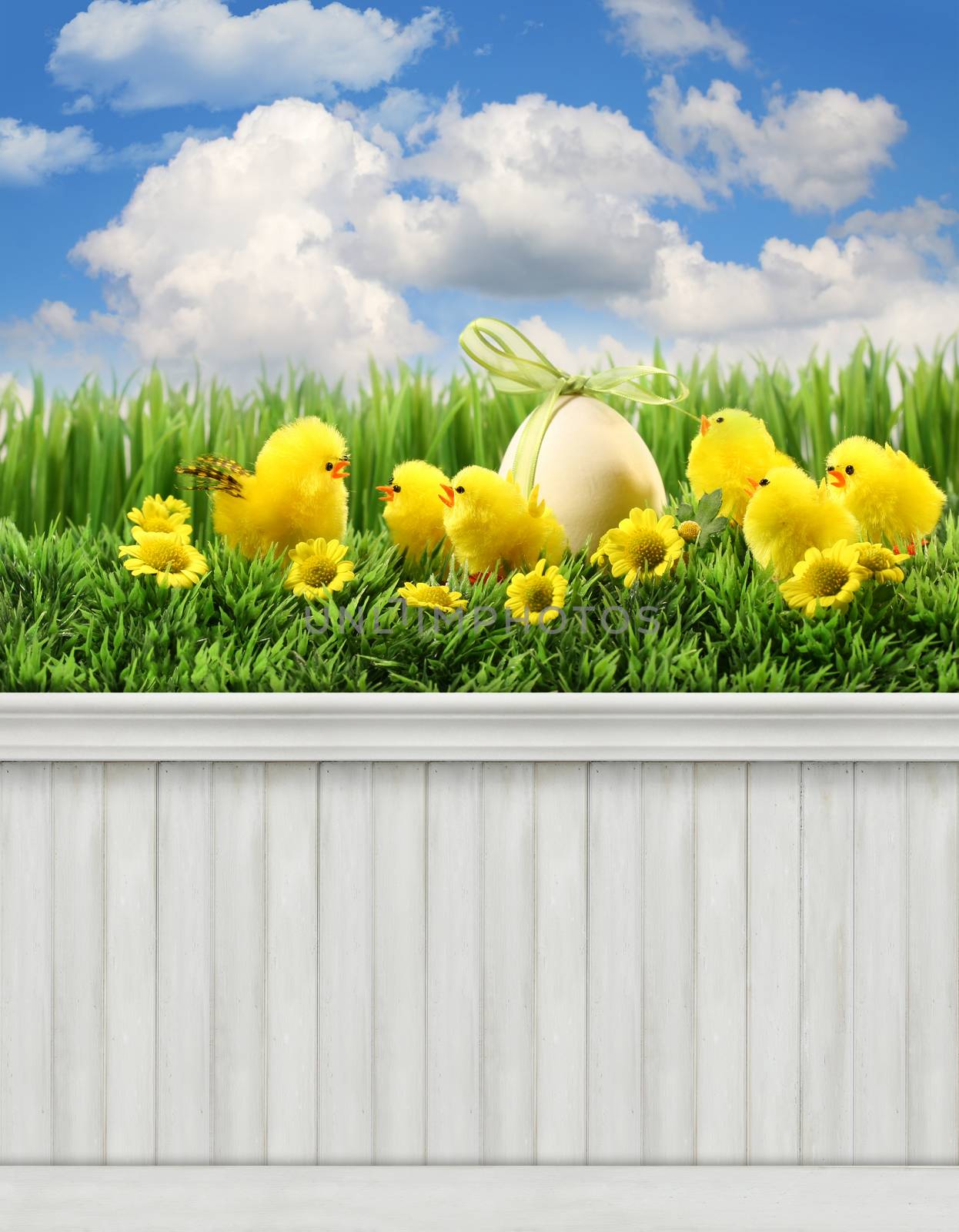 Happy Easter Spring background/backdrop by Sandralise