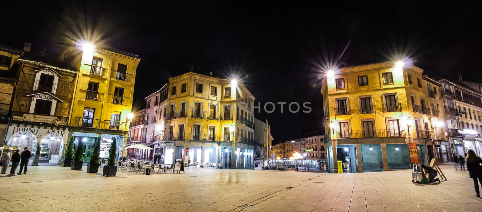 Town square in Segovia Spain. by valleyboi63