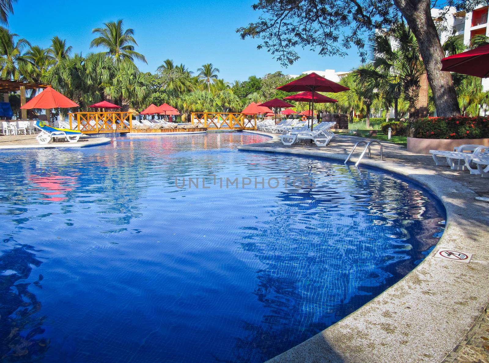 February at a resort, on the Pacific coast of El Salvador