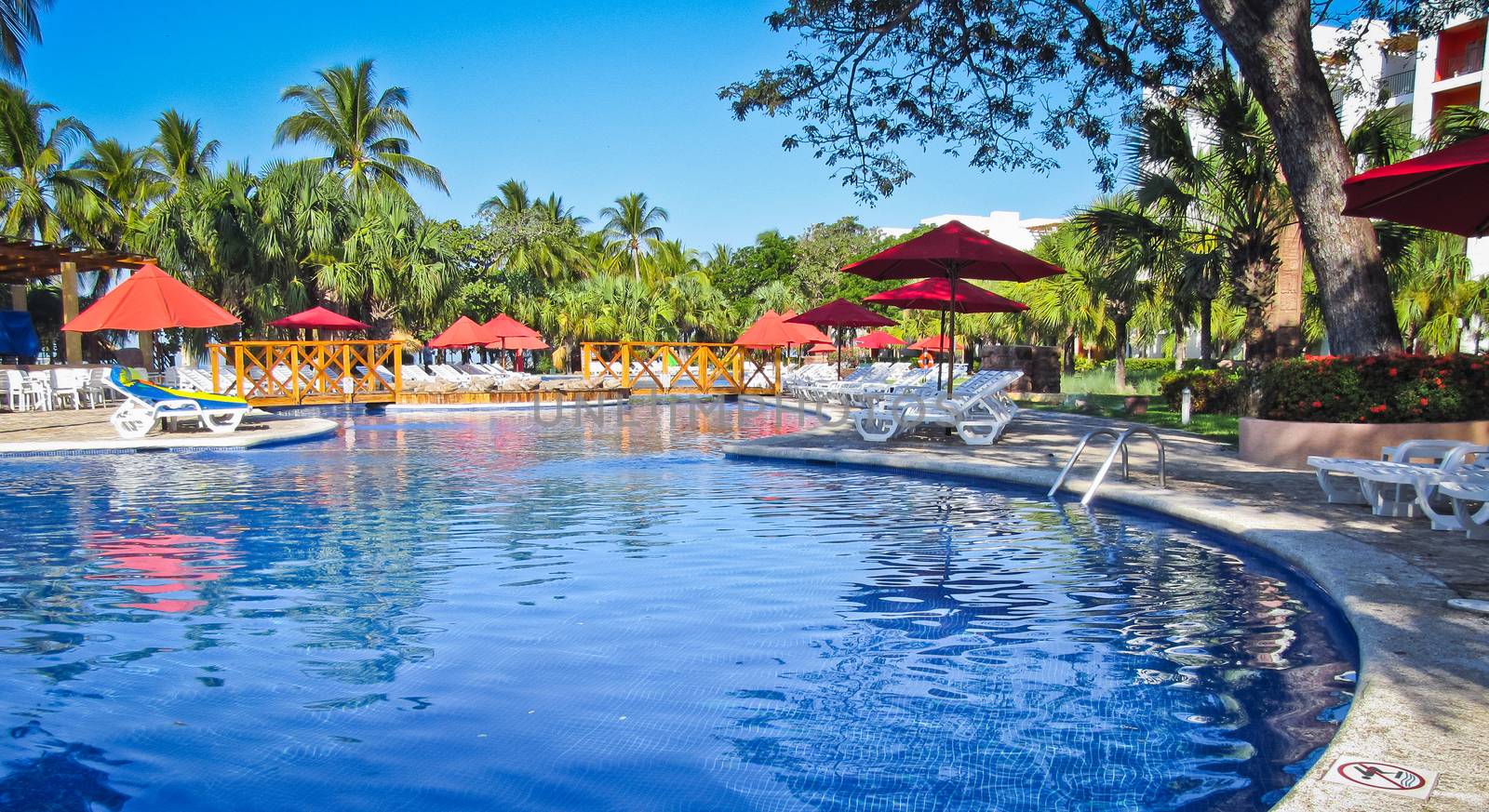 February at a resort, on the Pacific coast of El Salvador