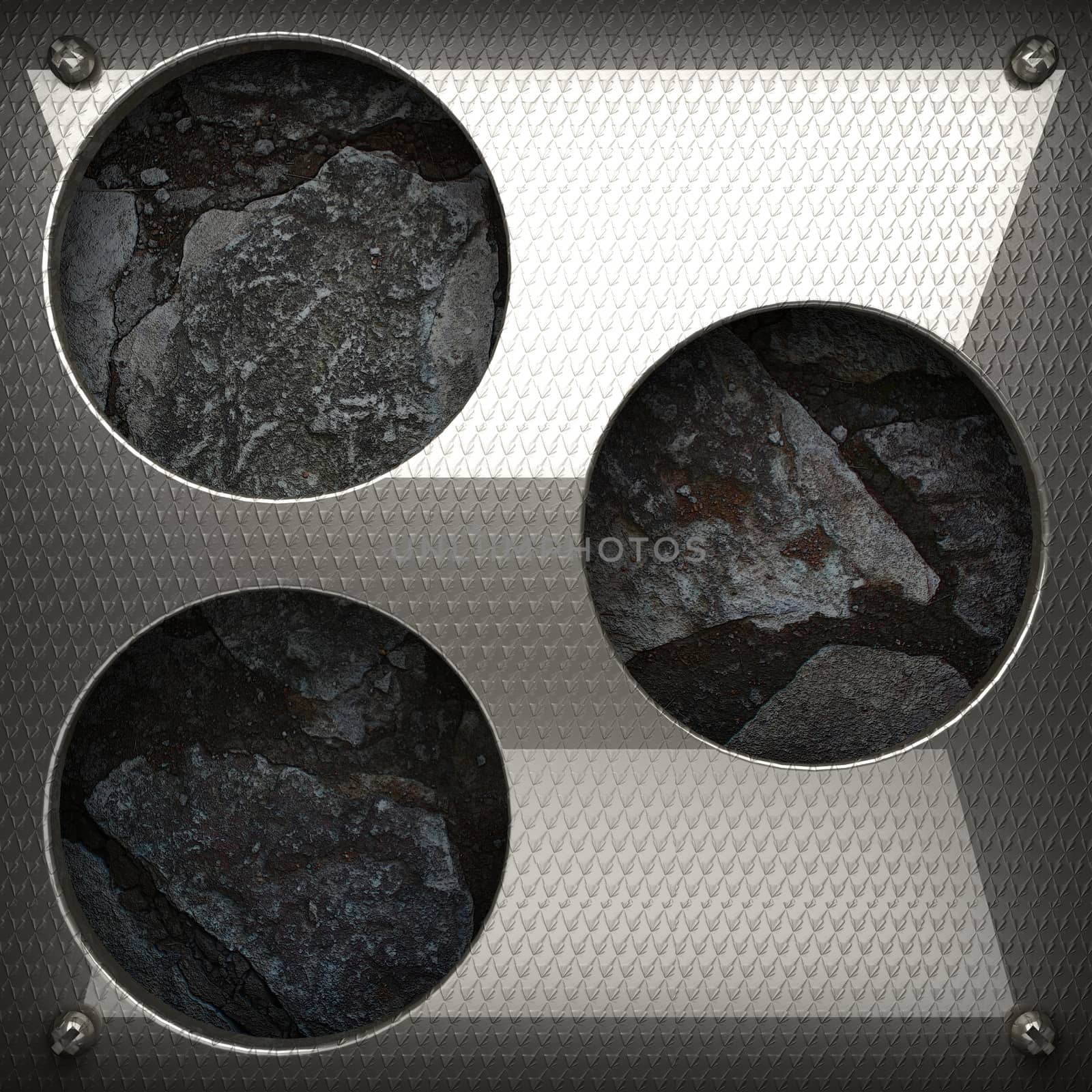 metal and stone background by videodoctor