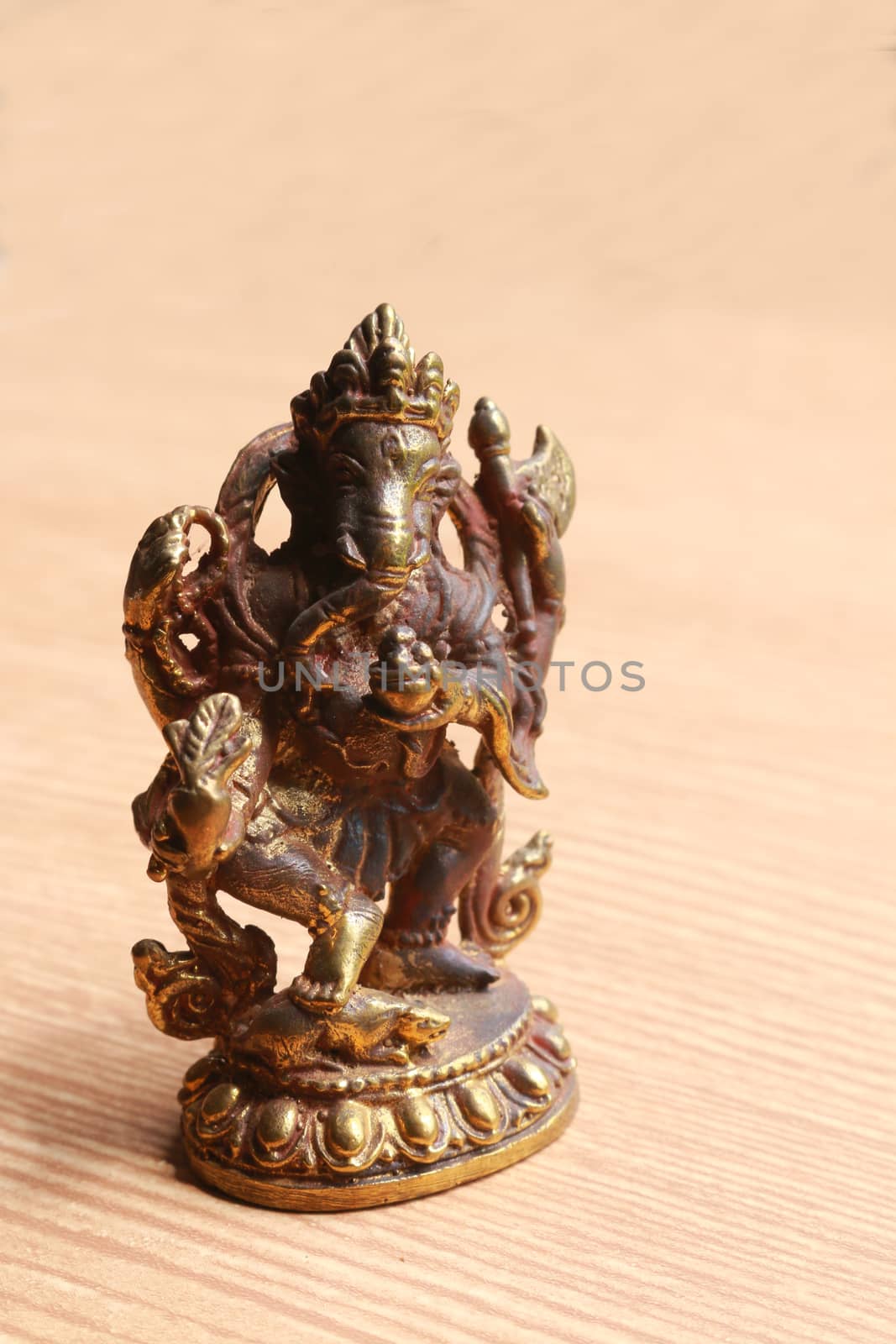 the sculpture of Ganesha made from steel myeik.Ganesha is the symbol of successful and the god of art.