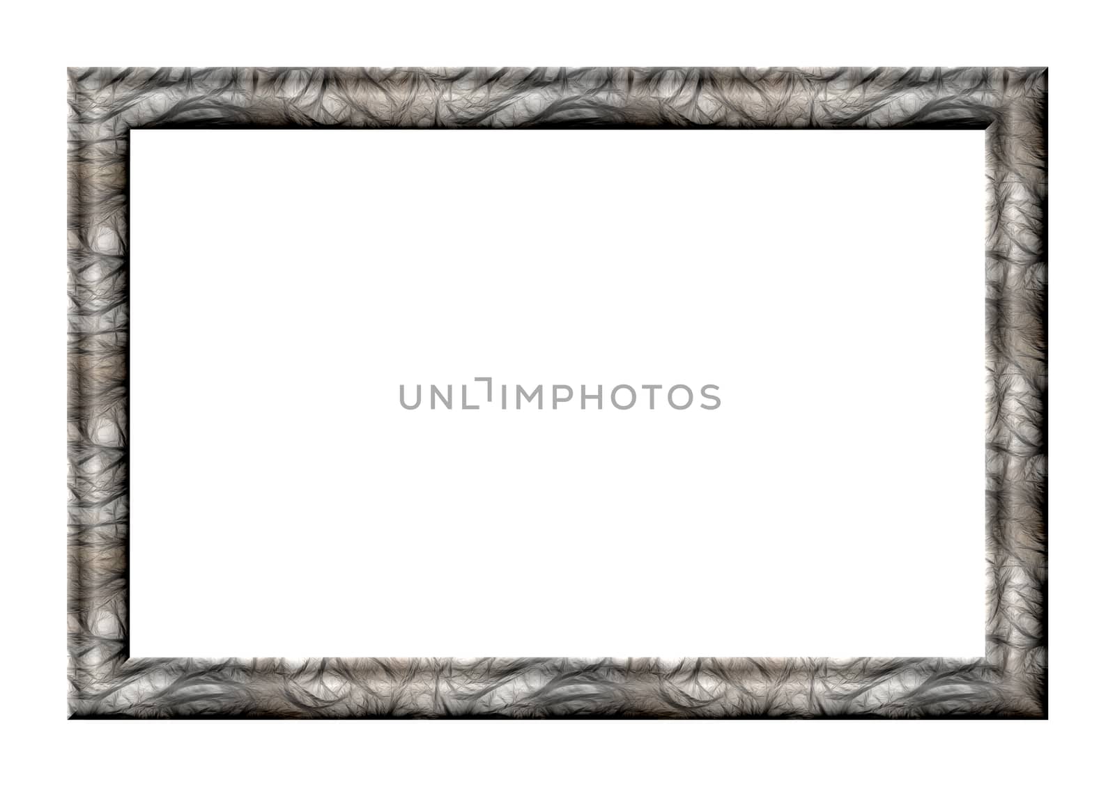 Photo  with abstract fractal texture gray tone on a white background
