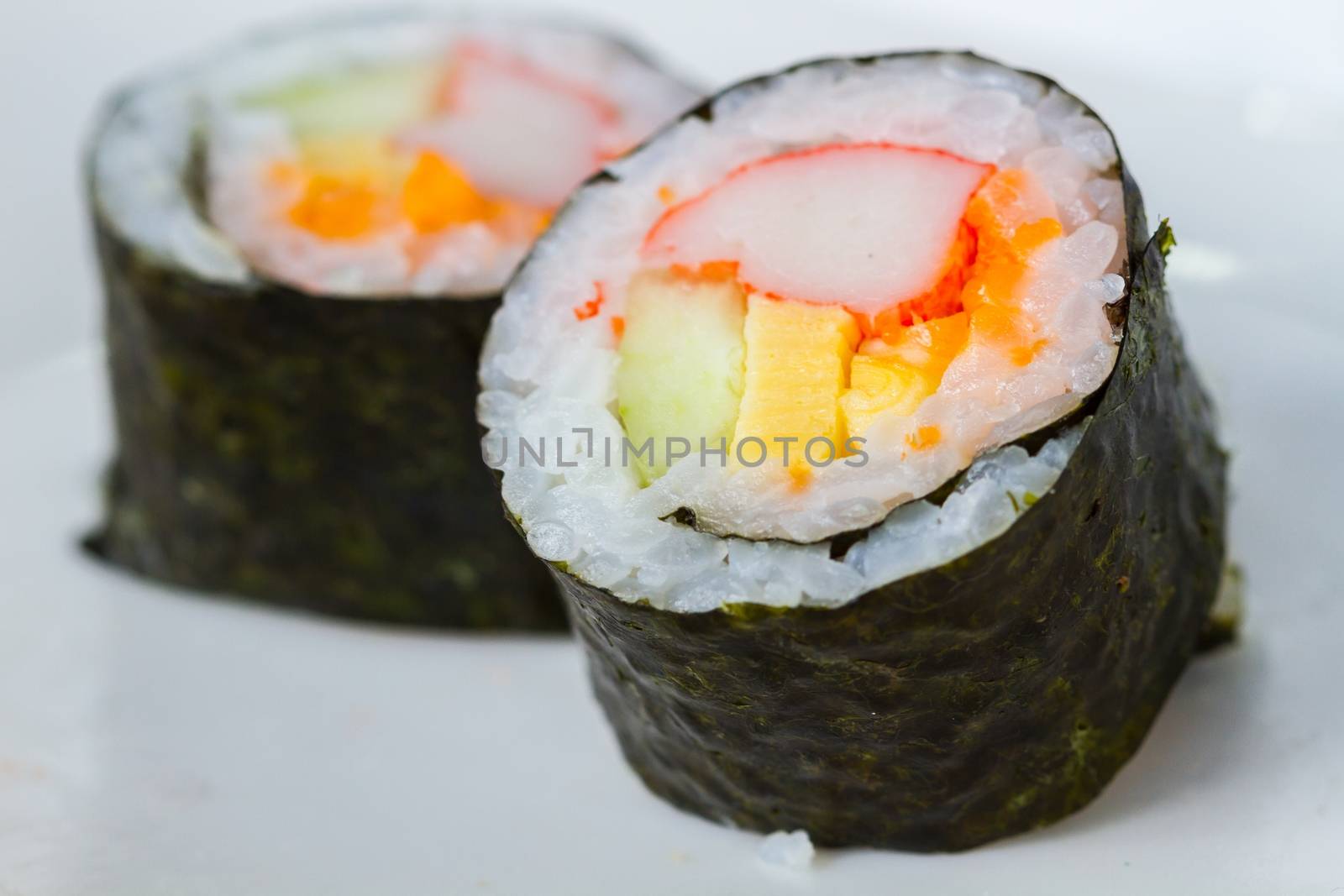 California hand roll sushi by a3701027