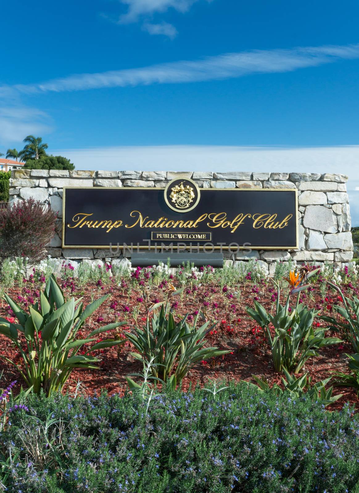 RANCHO PALOS VERDES, CA/USA - FEBRUARY 28, 2015: Donald Trump National Golf Club. Trump National Golf Club is a public golf course near Los Angeles.