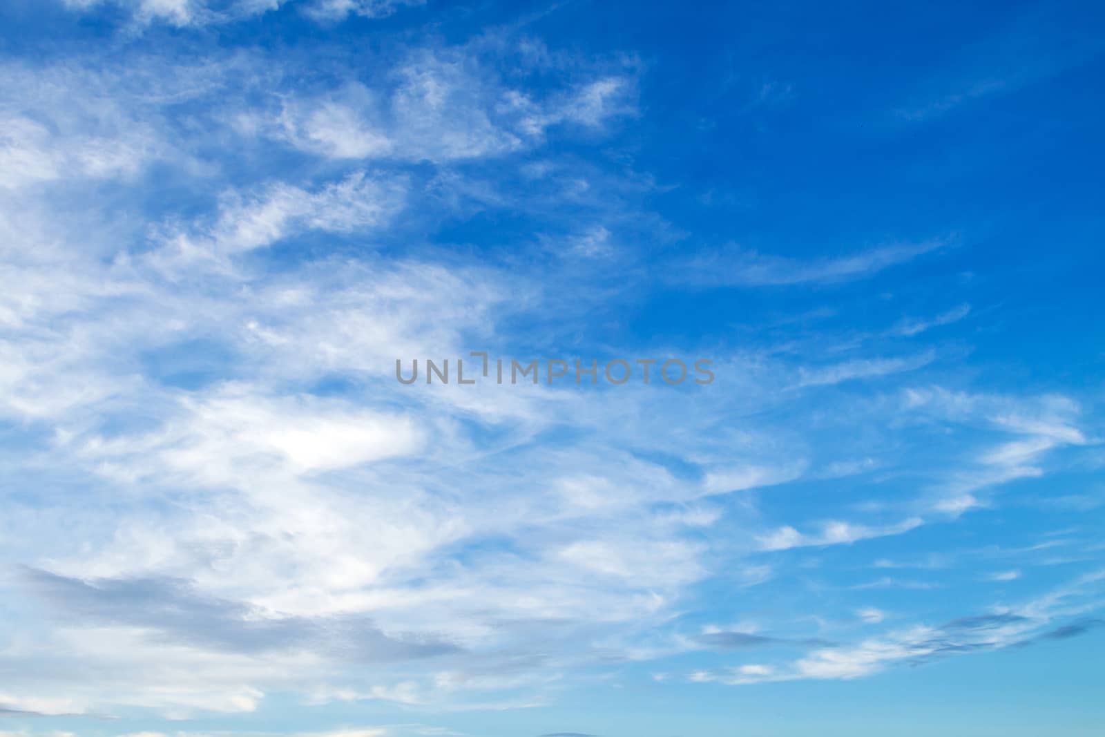 View white cloud with blue sky background