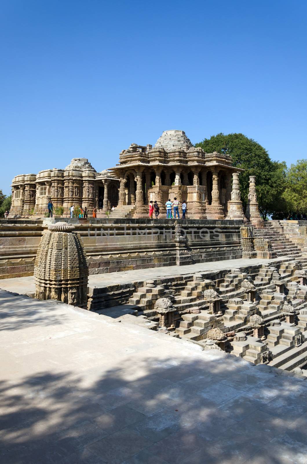 Sun Temple Modhera with Stepwell in Ahmedabad, Gujarat, India