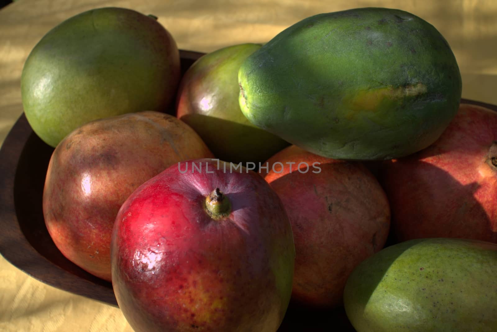 Exotic fruits ready for use in a garden