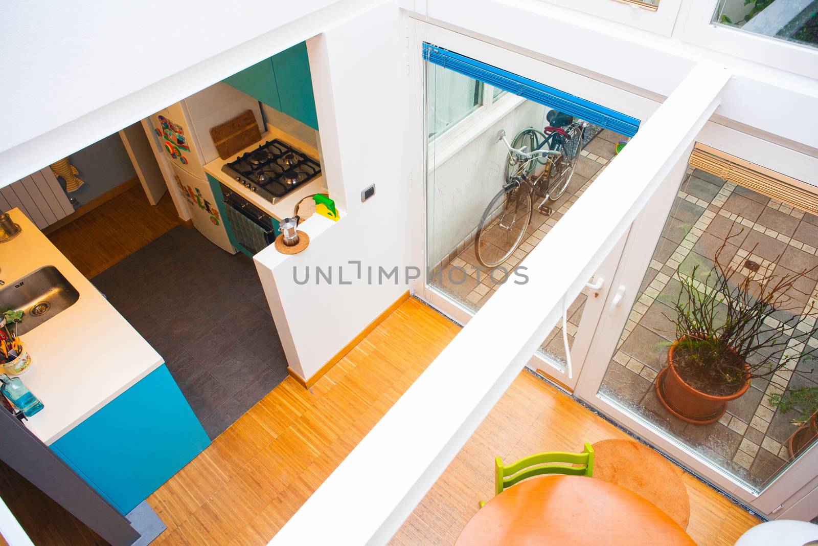 View of living room in the apartment