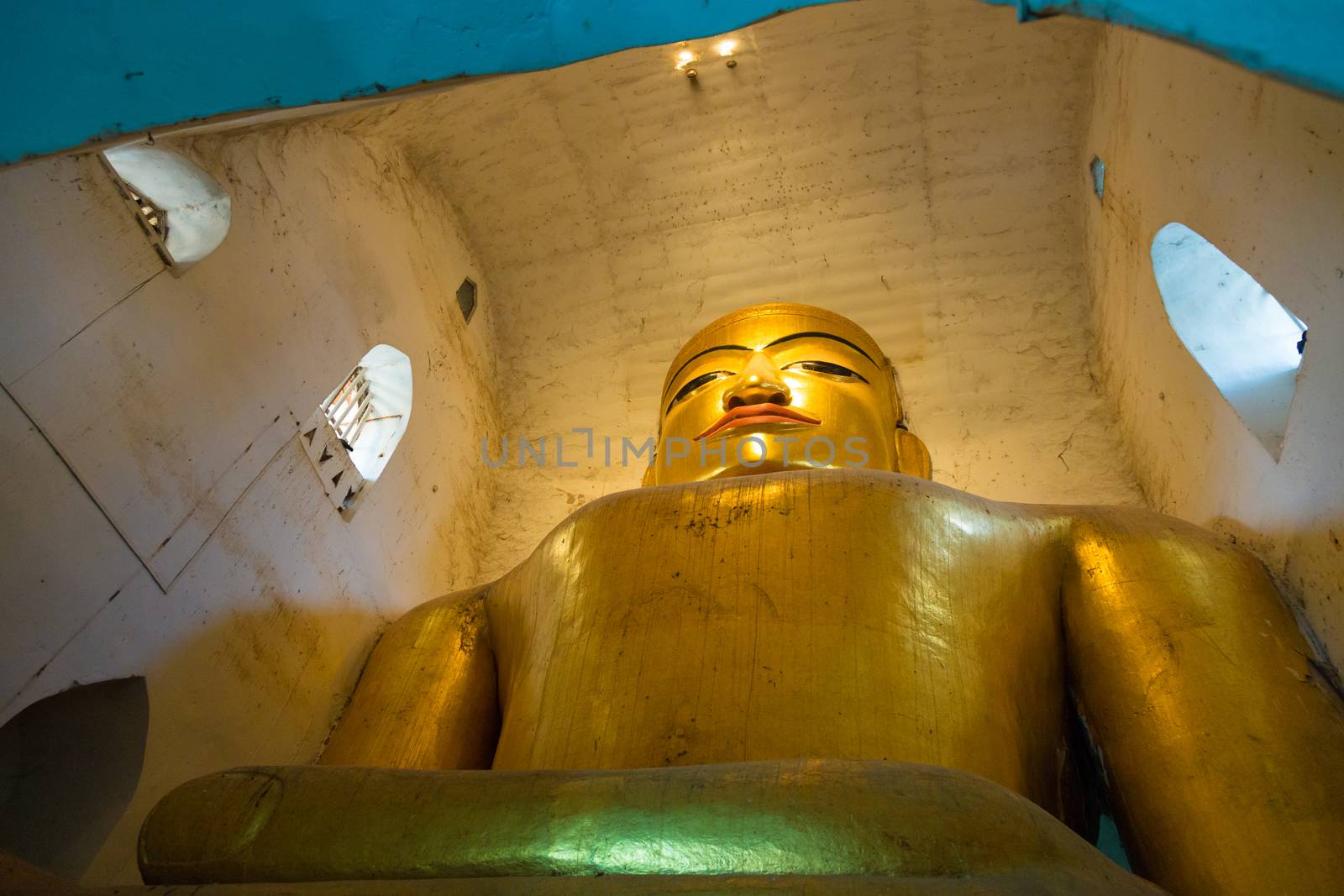 Ananda buddhist Temple in Bagan, Myanmar. Most important of all the temples, with a beautiful standing buddha inside.