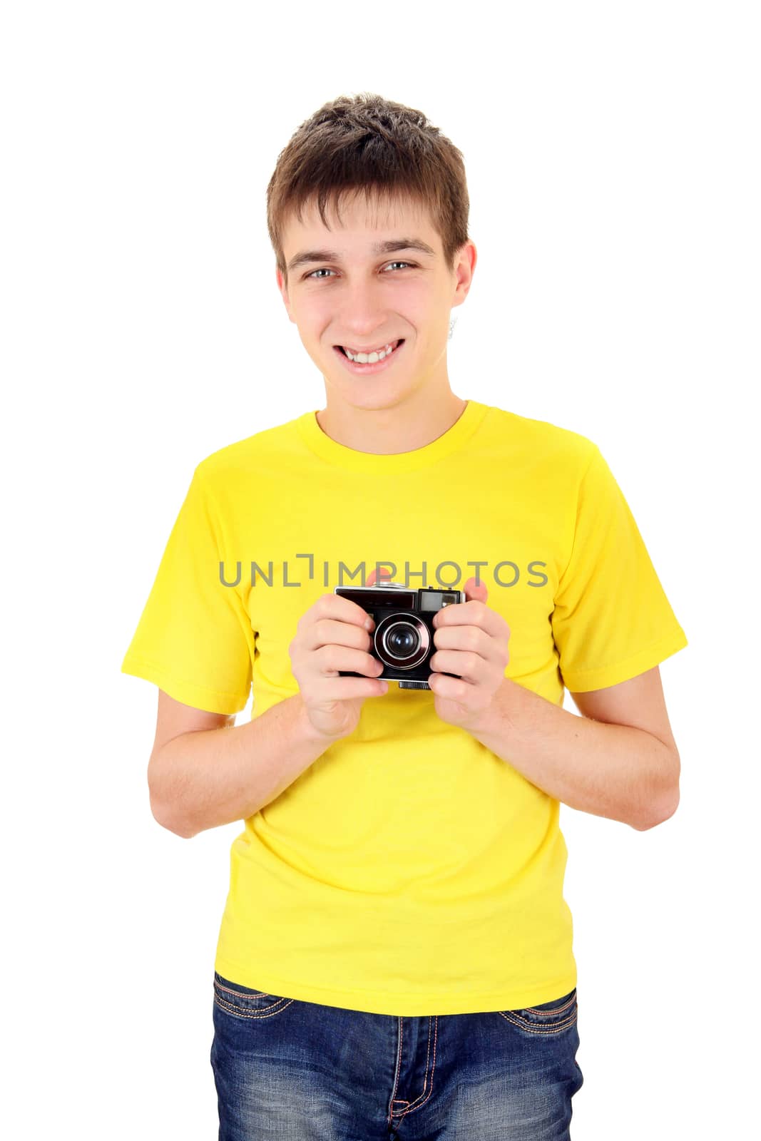 Teenager with Photo Camera by sabphoto