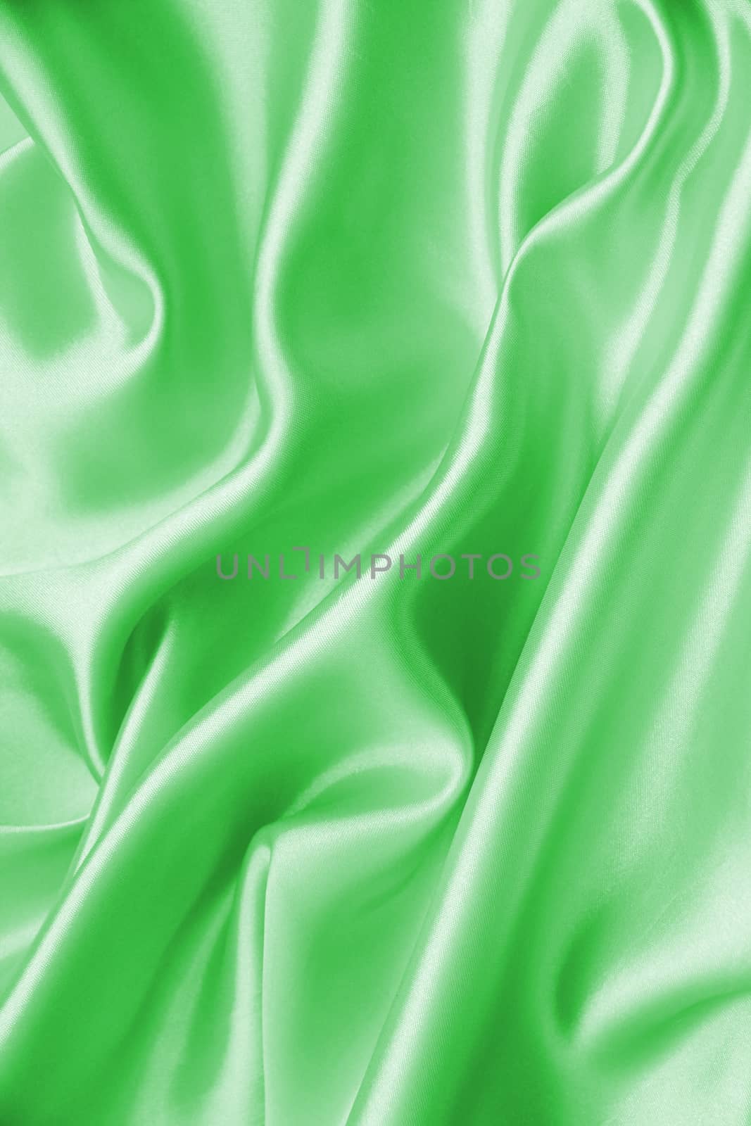 Smooth elegant green silk can use as background 
