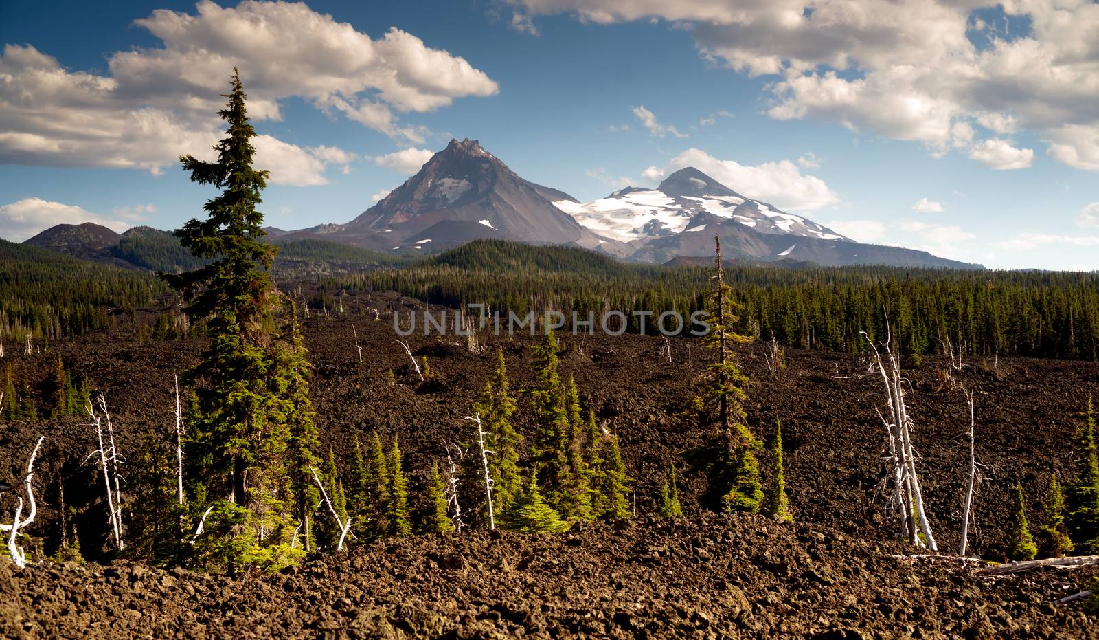 Mckenzie Pass Three Sisters Cascade Mountain Range Lava Field by ChrisBoswell