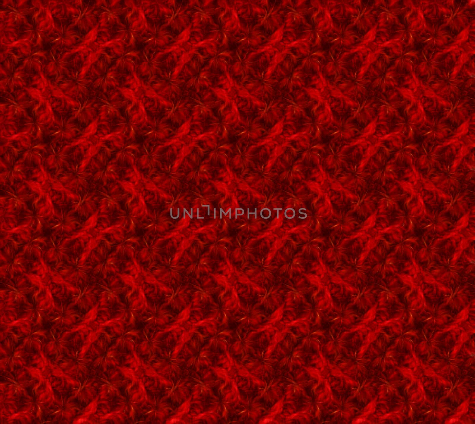 Abstract red tones with a blurred mosaic pattern on a dark background