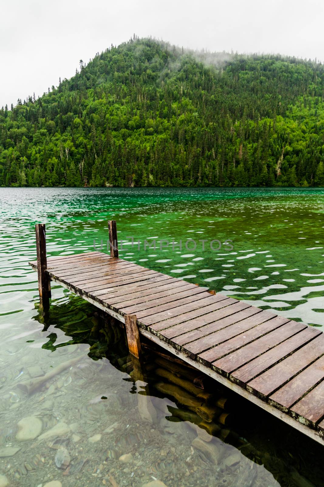 Long Dock and Amazing View of a Lake by aetb